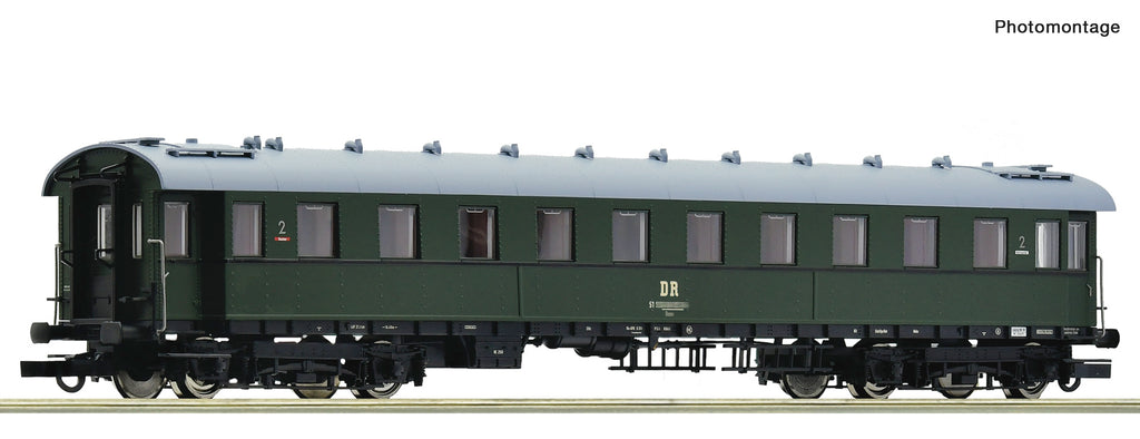 Roco 6200202 HO 2nd class standard express train coach, DR