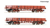 Roco 6600224 HO 2 piece set: Low side wagons, SNCF