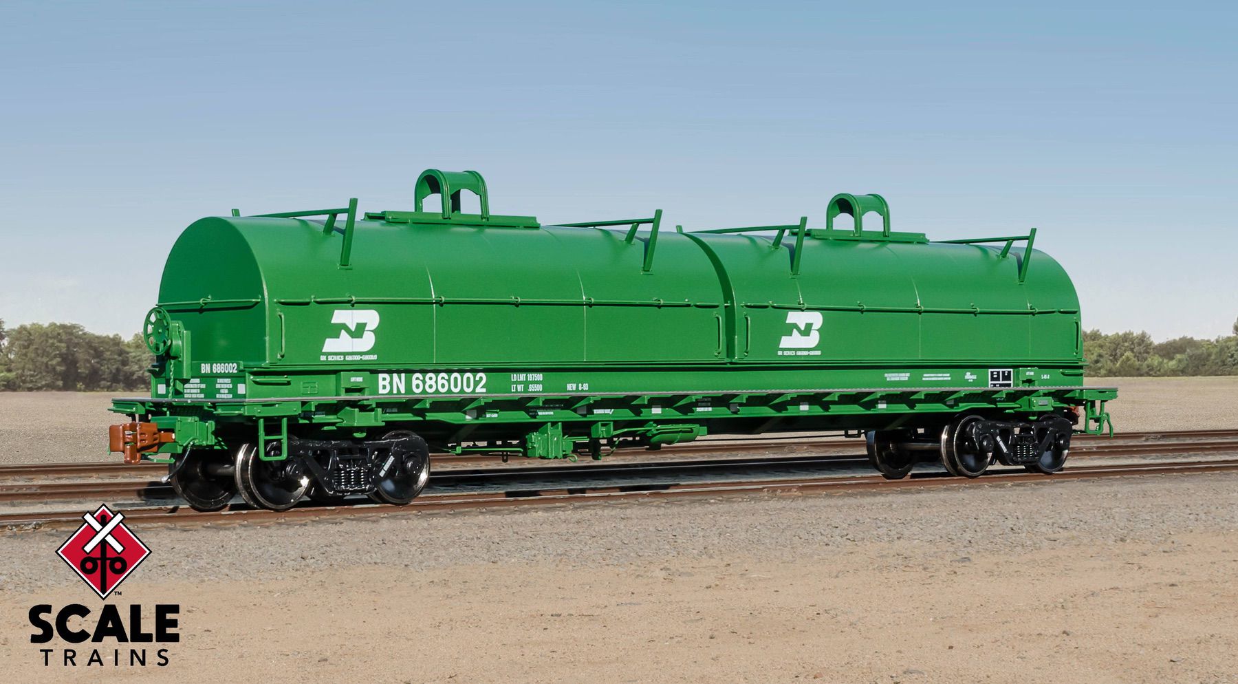 ScaleTrains SXT40276 Rivet Counter HO Scale Thrall 2-Hood Coil Steel Car, BNSF/Wedge Hoods 534219