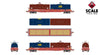 ScaleTrains SXT40305 Rivet Counter HO Scale Thrall 2-Hood Coil Steel Car, CHTT/ex-CTRN Patched/ATSF & CSX Hoods 100639