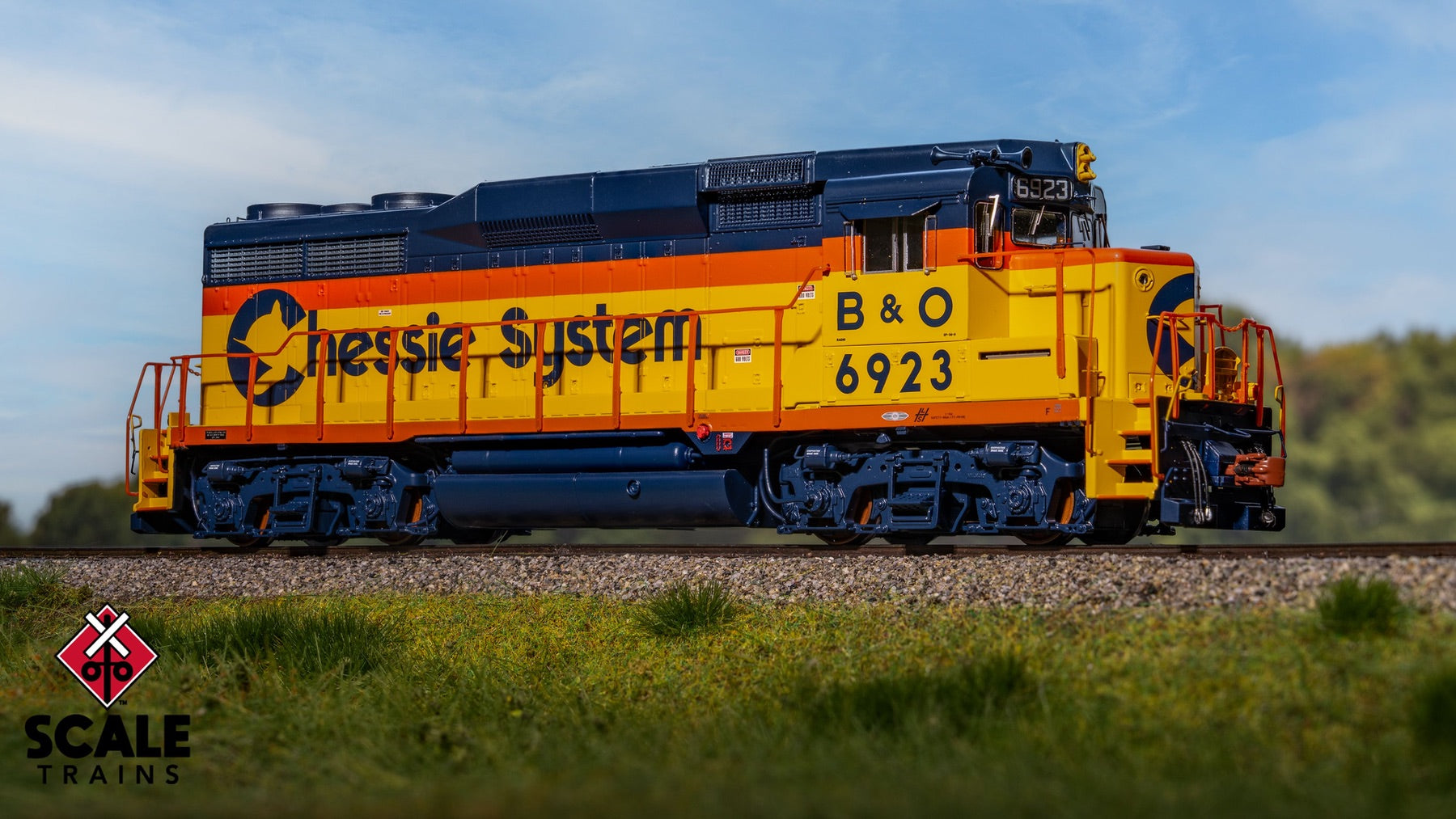 ScaleTrains SXT40957 Rivet Counter HO Scale EMD GP30M, Chessie System/B&O 6939 DCC & Sound Equipped