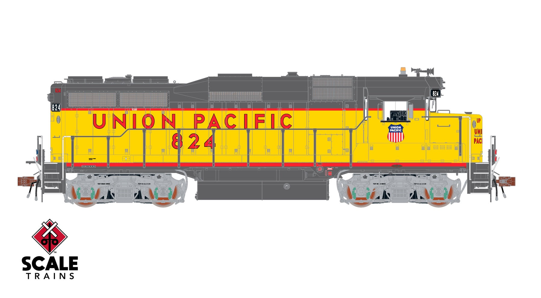 ScaleTrains SXT40977 Rivet Counter HO Scale EMD GP30 Phase Ib2, Union Pacific 817 DCC & Sound Equipped