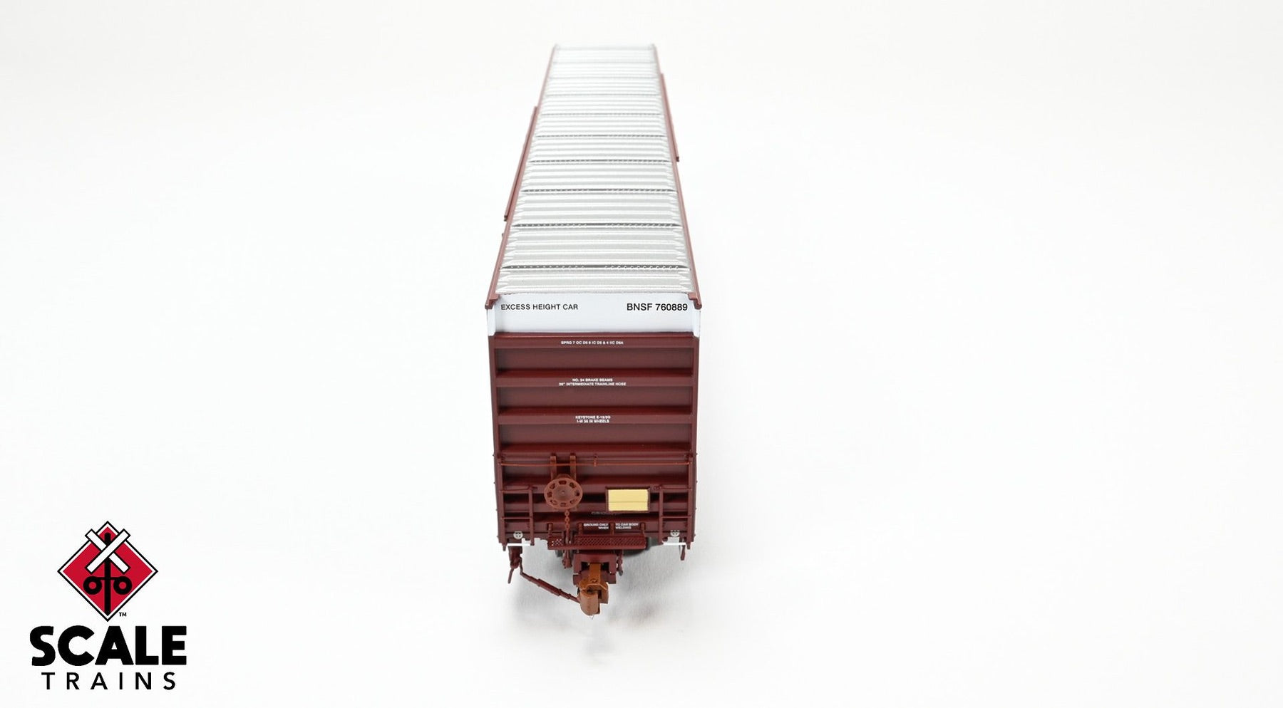 ScaleTrains SXT40992 Rivet Counter HO Scale Trinity 60' 7500 12' Plug-Door High-Cube Boxcar, BNSF/Circle Cross Logo 760889