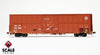 ScaleTrains SXT40994 Rivet Counter HO Scale Trinity 60' 7500 12' Plug-Door High-Cube Boxcar, BNSF/Circle Cross Logo/Conspicuity Stripes 760795