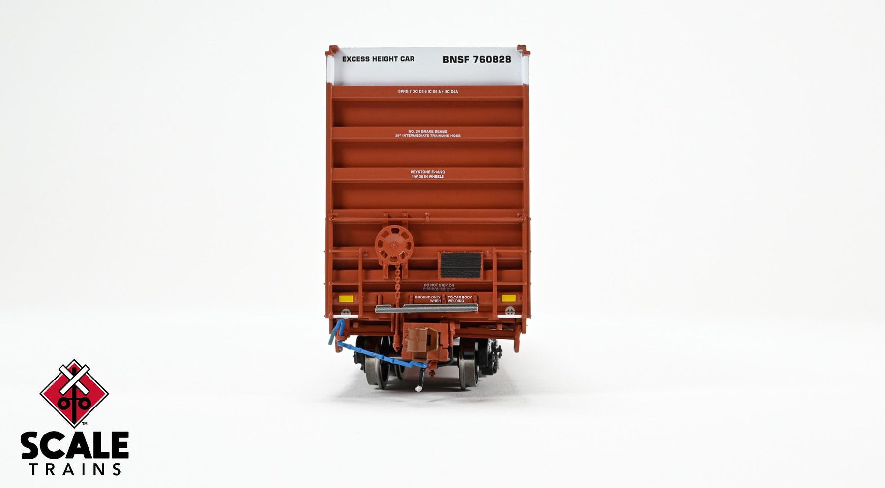 ScaleTrains SXT40994 Rivet Counter HO Scale Trinity 60' 7500 12' Plug-Door High-Cube Boxcar, BNSF/Circle Cross Logo/Conspicuity Stripes 760795