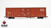 ScaleTrains SXT41003 Rivet Counter HO Scale Trinity 60' 7500 8' Double-Plug-Door High-Cube Boxcar, Canadian National/Conspicuity Stripes/DWC 793480