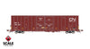 ScaleTrains SXT41003 Rivet Counter HO Scale Trinity 60' 7500 8' Double-Plug-Door High-Cube Boxcar, Canadian National/Conspicuity Stripes/DWC 793480