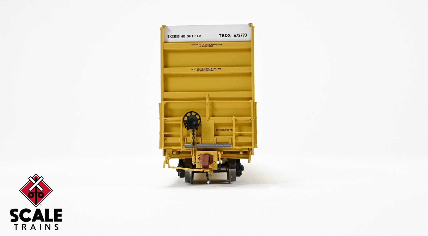ScaleTrains SXT41010 Rivet Counter HO Scale Trinity 60' 7500 8' Double-Plug-Door High-Cube Boxcar (XRH61B), TTX/Conspicuity Stripes/TBOX 672793