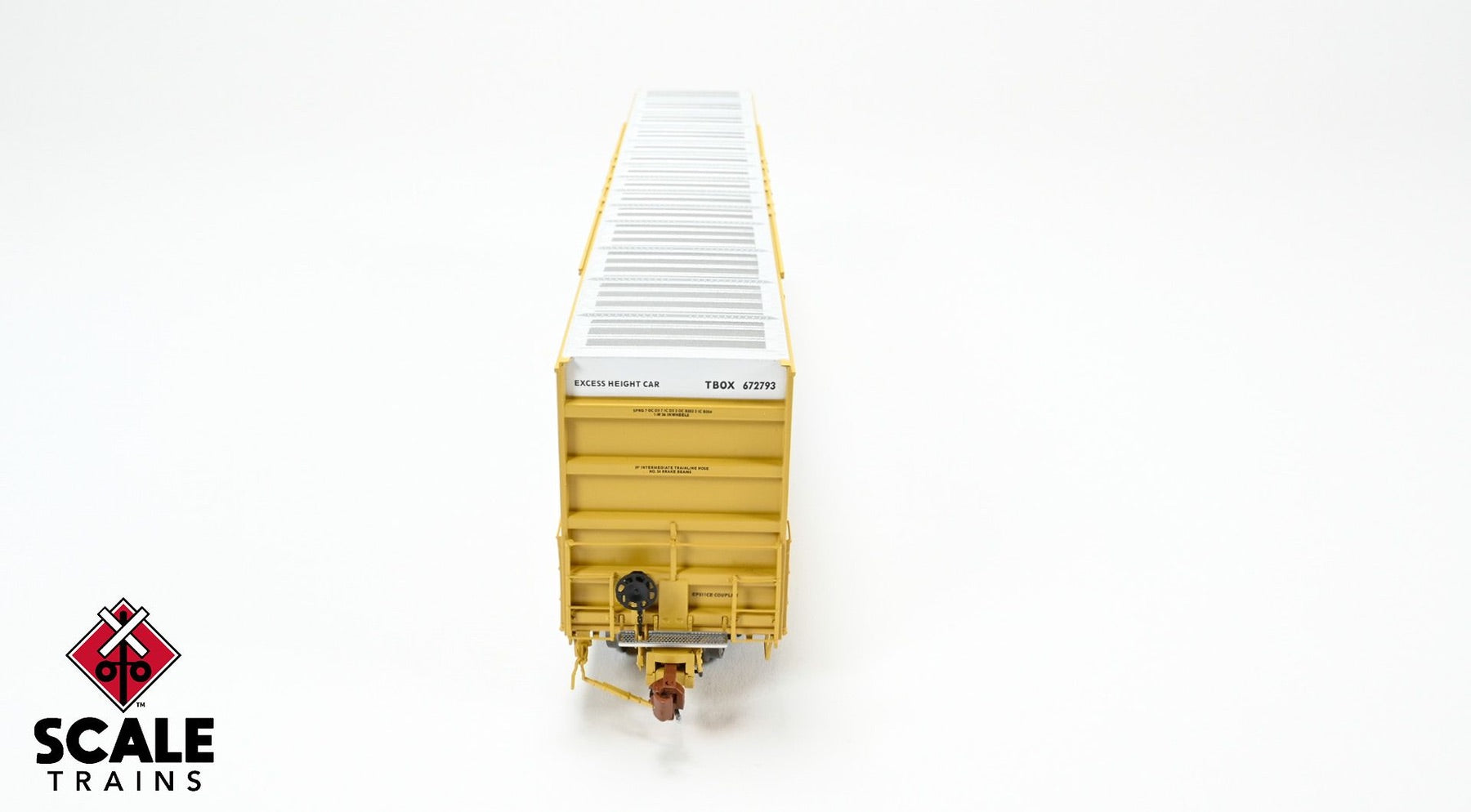 ScaleTrains SXT41010 Rivet Counter HO Scale Trinity 60' 7500 8' Double-Plug-Door High-Cube Boxcar (XRH61B), TTX/Conspicuity Stripes/TBOX 672793