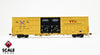 ScaleTrains SXT41013 Rivet Counter HO Scale Trinity 60' 7500 8' Double-Plug-Door High-Cube Boxcar (XRH61B), TTX/Conspicuity Stripes/TBOX 672845
