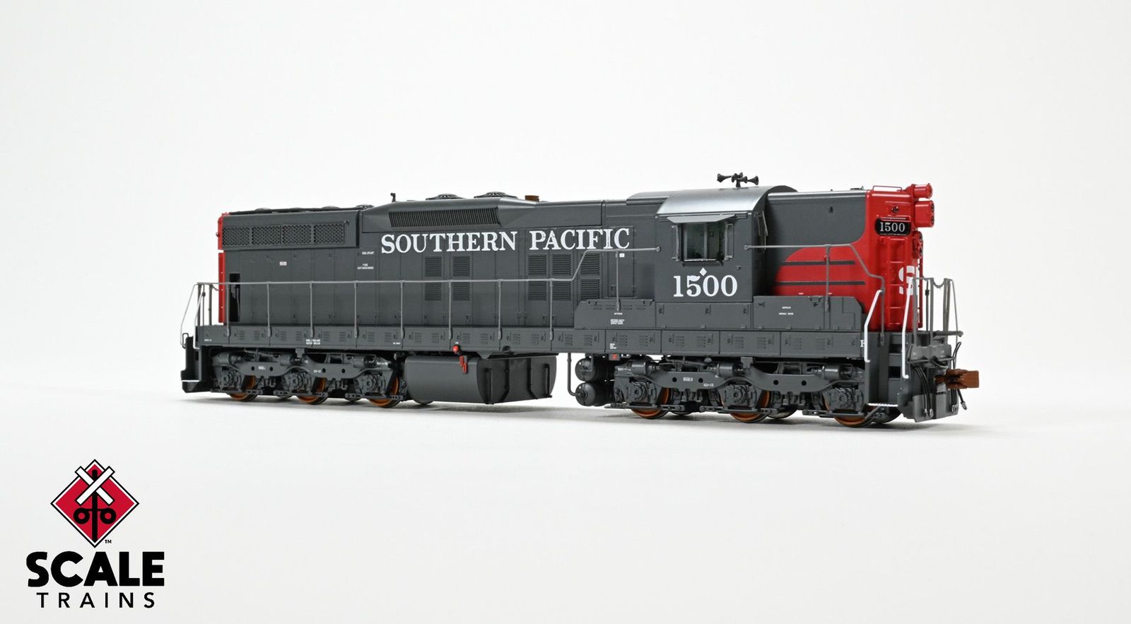 ScaleTrains SXT41190 Rivet Counter HO Scale EMD SD7R, Southern Pacific/Bloody Nose 1500 DCC & Sound Equipped