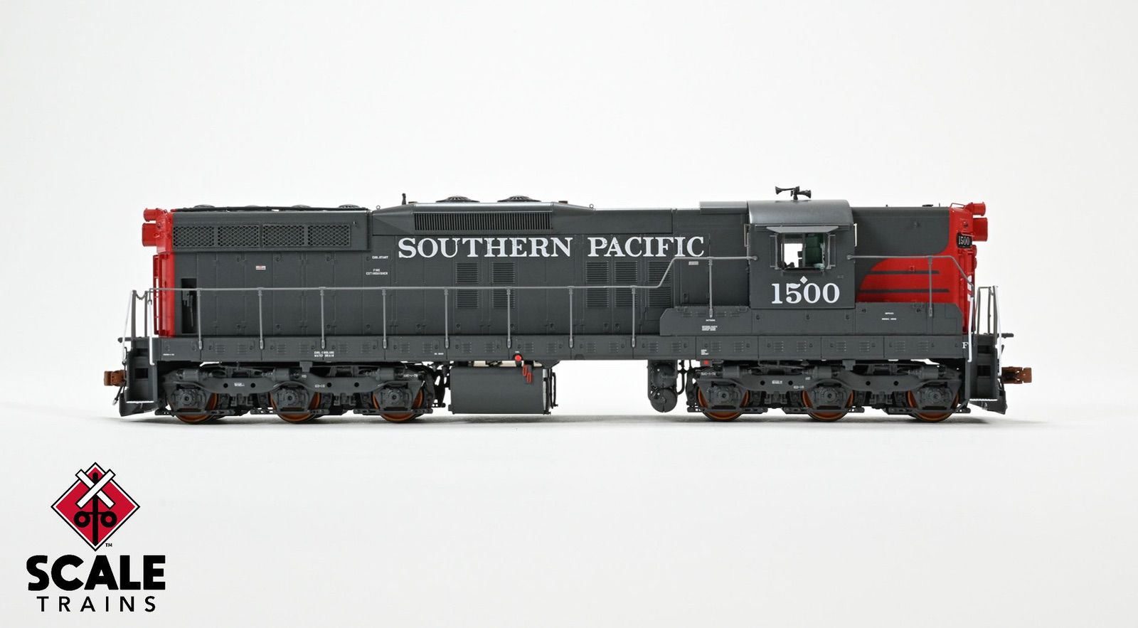 ScaleTrains SXT41190 Rivet Counter HO Scale EMD SD7R, Southern Pacific/Bloody Nose 1500 DCC & Sound Equipped