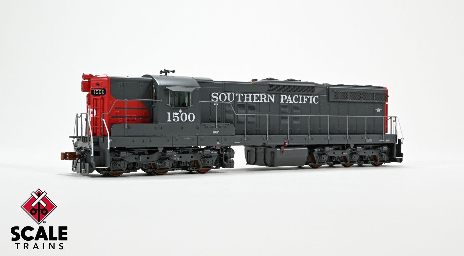 ScaleTrains SXT41192 Rivet Counter HO Scale EMD SD7R, Southern Pacific/Bloody Nose 1518 DCC & Sound Equipped