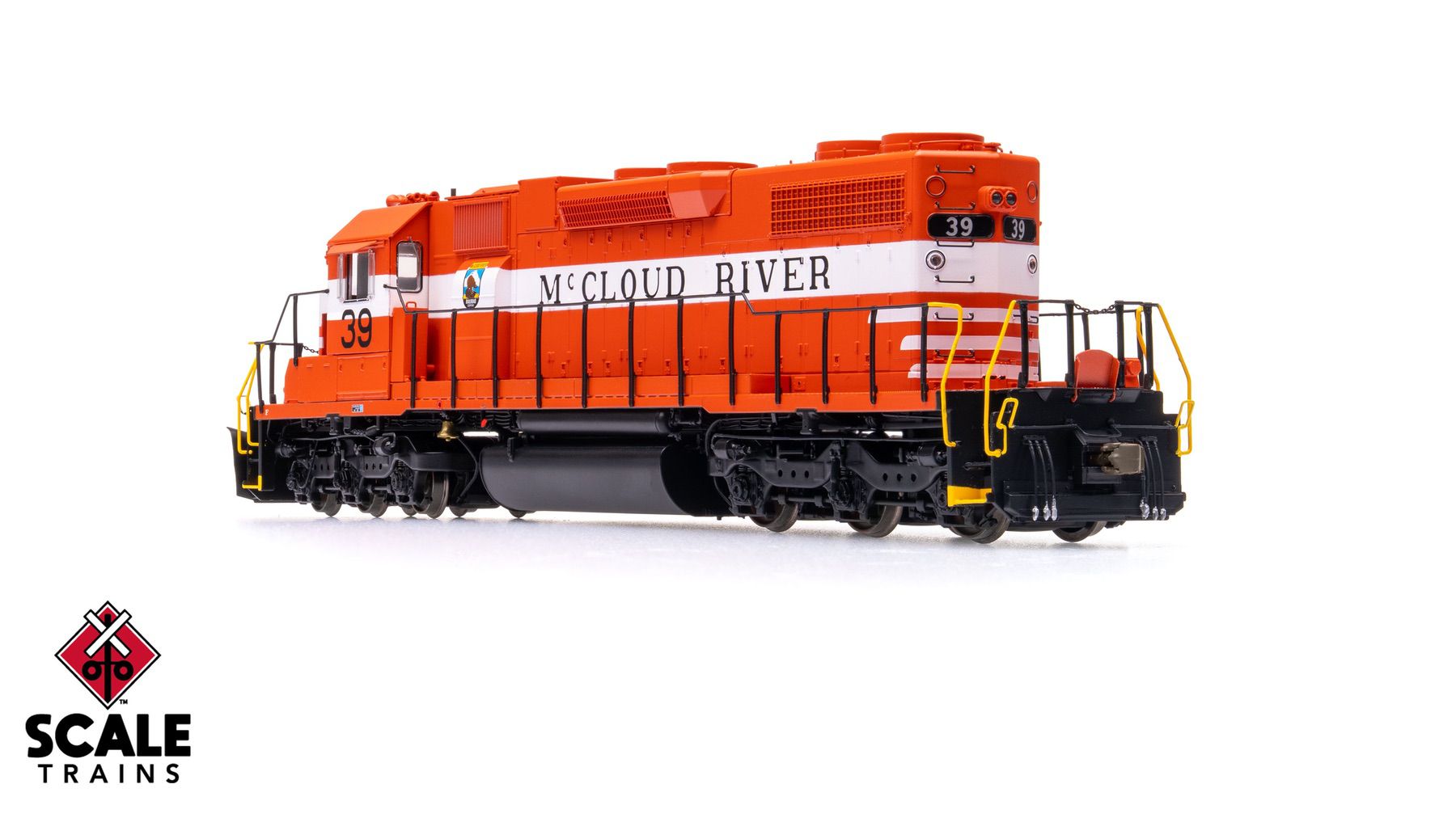 ScaleTrains SXT41282 Rivet Counter HO Scale EMD SD38-2, McCloud River Railroad #39  DCC & Sound Equipped