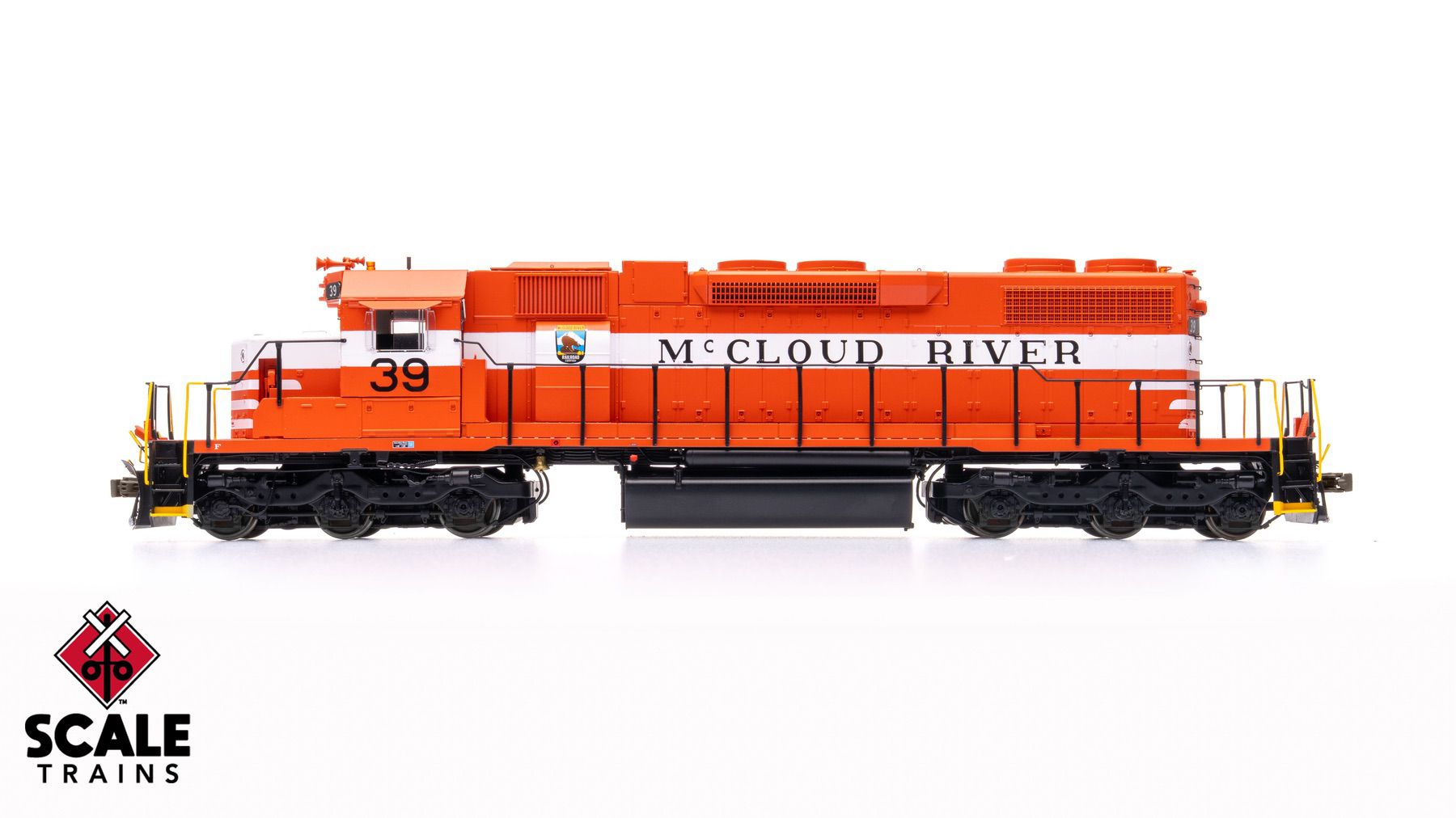 ScaleTrains SXT41282 Rivet Counter HO Scale EMD SD38-2, McCloud River Railroad #39  DCC & Sound Equipped