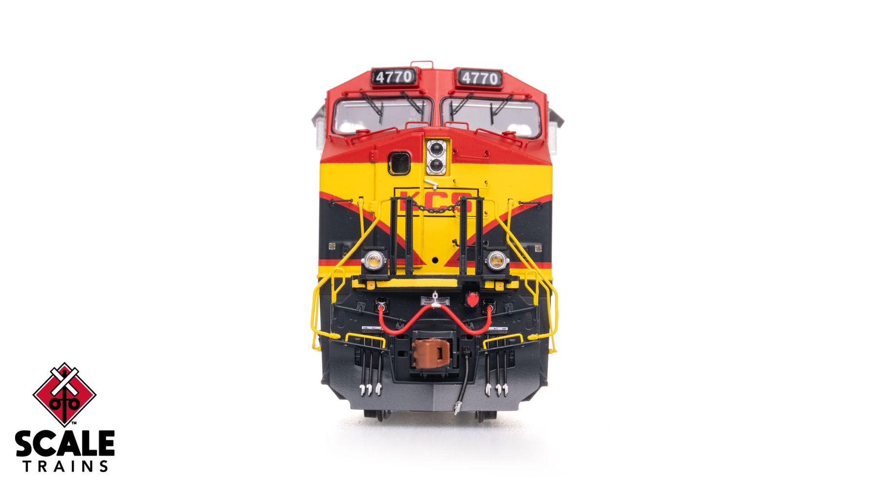 ScaleTrains SXT41449 Rivet Counter HO Scale GE ES44AC, Kansas City Southern/Belle/As Delivered 4770 DCC & Sound Equipped