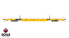 ScaleTrains SXT41745 Rivet Counter HO Scale BSC F68BH Finger Rack Flatcar, TTX/Yellow Full Repaint/1991 Speed Logo 80407