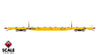 ScaleTrains SXT41746 Rivet Counter HO Scale BSC F68BH Finger Rack Flatcar, TTX/Yellow Full Repaint/1991 Speed Logo 80413