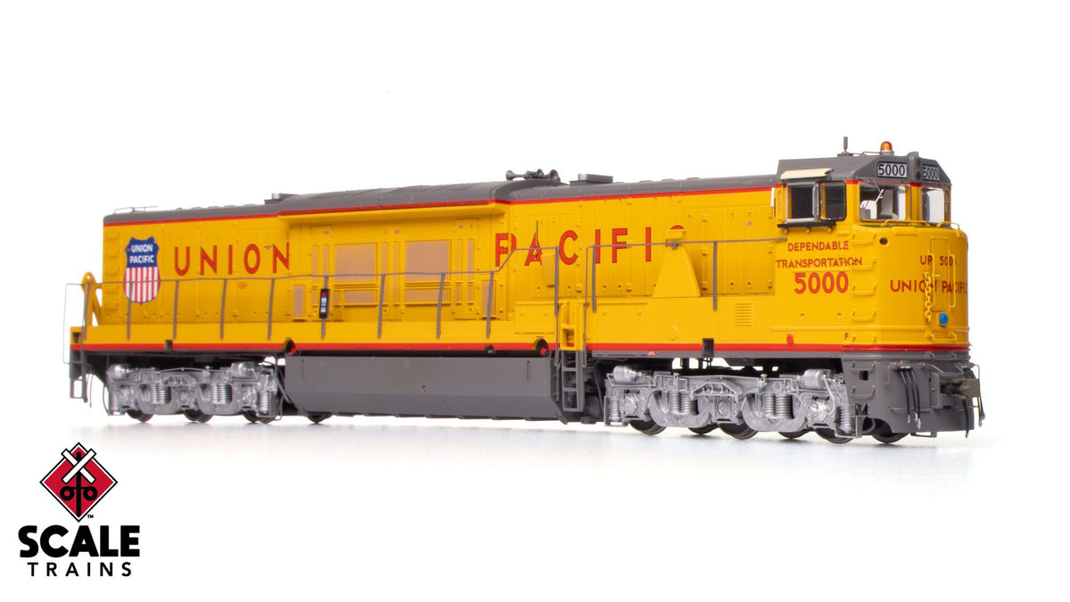 ScaleTrains SXT70115 Museum Quality HO Scale GE U50C, Union Pacific/Dependable Transportation/Modified Nose Door 5000 DCC & Sound Equipped