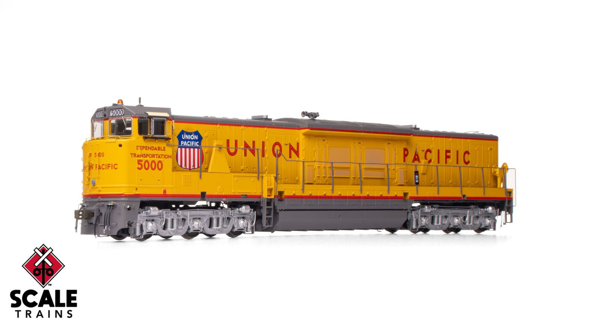 ScaleTrains SXT70115 Museum Quality HO Scale GE U50C, Union Pacific/Dependable Transportation/Modified Nose Door 5000 DCC & Sound Equipped