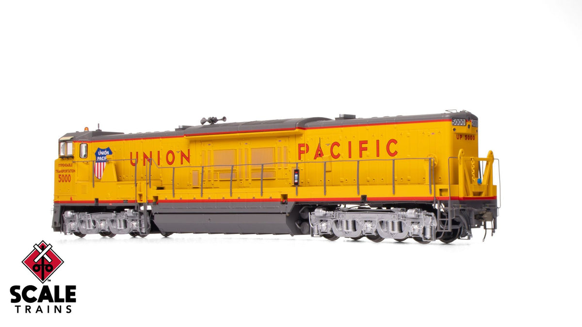 ScaleTrains SXT70115 Museum Quality HO Scale GE U50C, Union Pacific/Dependable Transportation/Modified Nose Door 5000 DCC & Sound Equipped