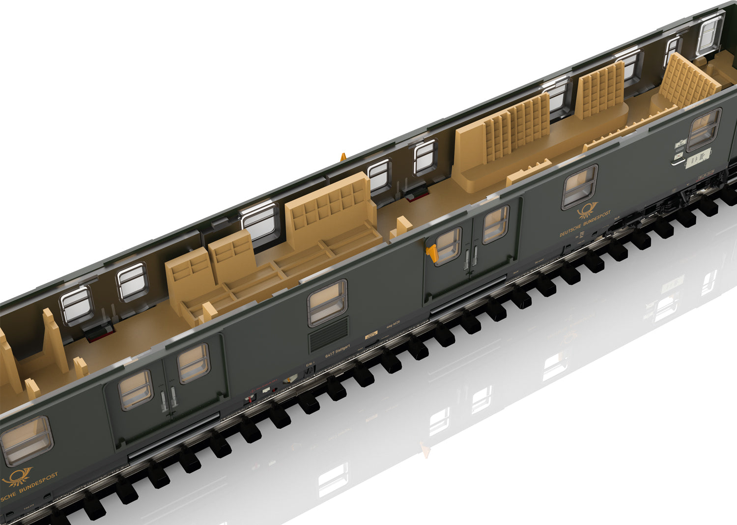 Trix 18660 N "Deutsche Bundespost" / "German Federal Postal System" Mail Car