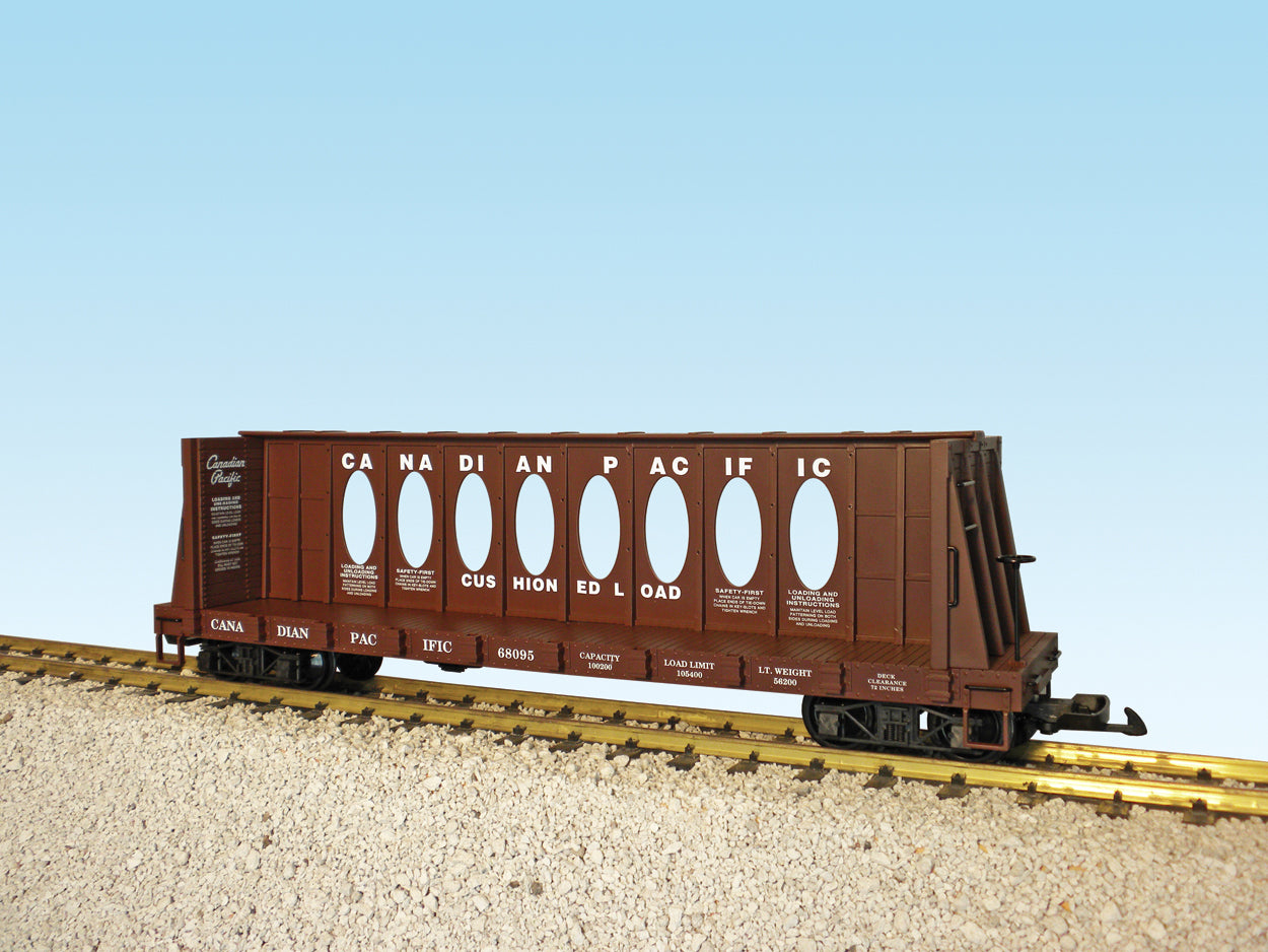 USA Trains R17416B G Canadian Pacific Center I-beam Flat Car Bc Red #68097