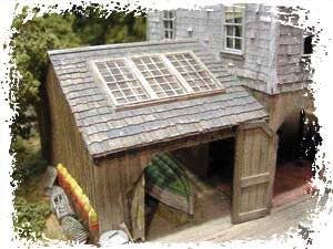 Bar Mills Scale Model Works HO 171-226 Shake-Style Laser Cut Shingles - Bark Brown