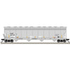Atlas HO 150-20007672 ACF 5800 4-Bay Covered Hopper - Ready to Run - Master(R) - Everest Railcar Services EAMX #58181 (gray, black, yellow conspicuity marks)