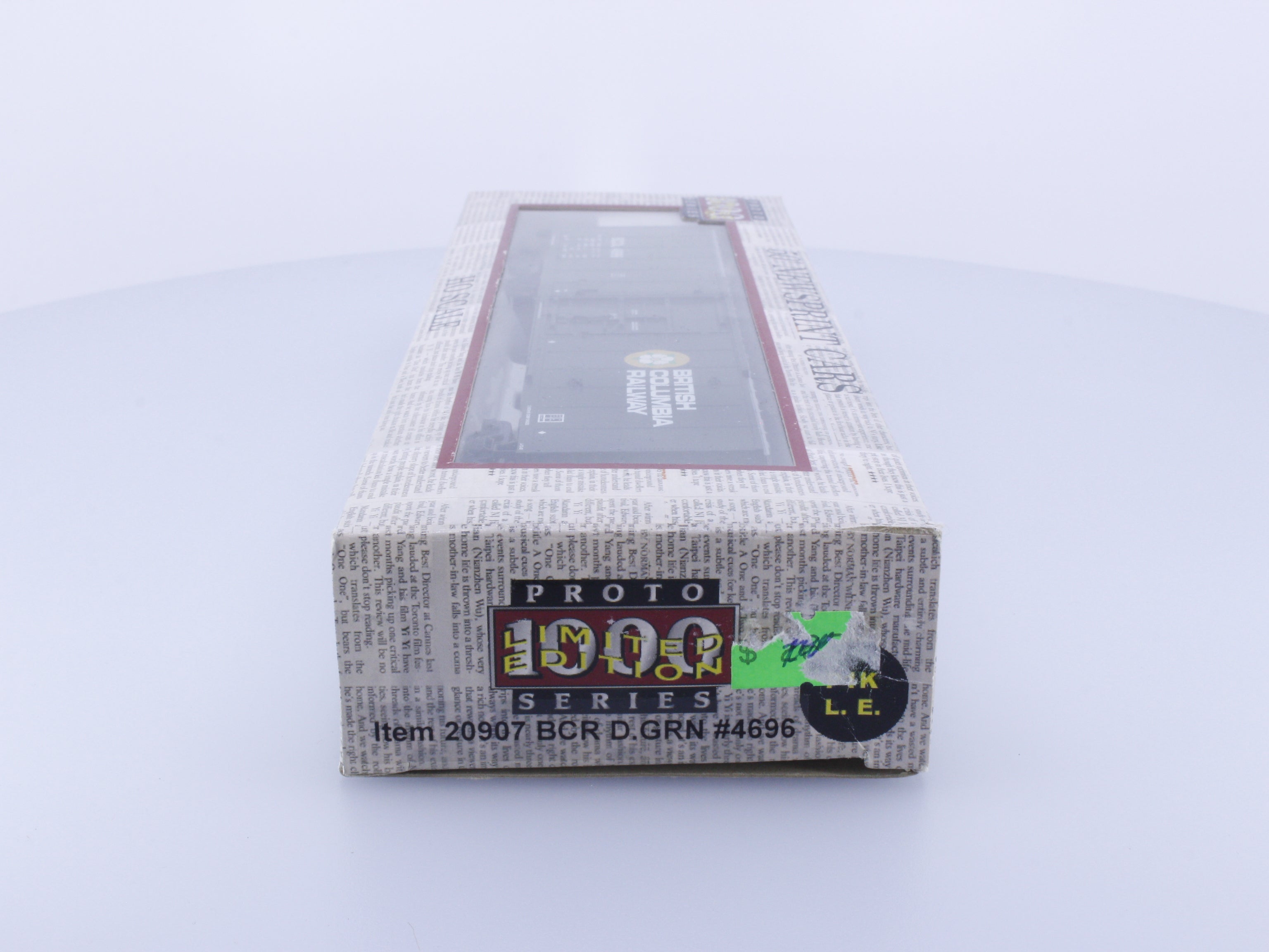 Proto 1000 Series 20907 HO 50' Newsprint Cars BC Rail (BCOL) 4696