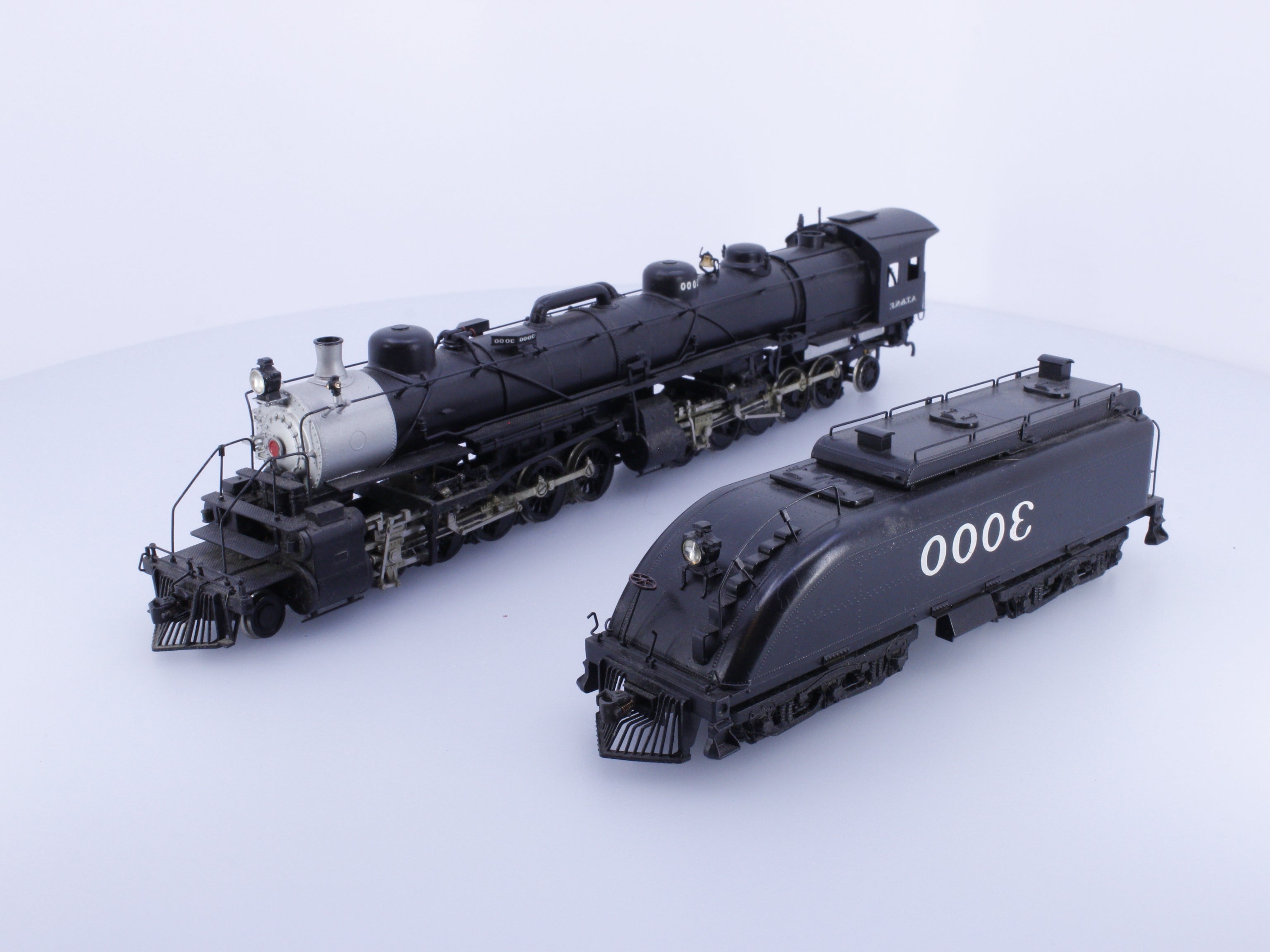 Westside Model Company ATSF3000 HO Brass 2-10-10-2 Sloped Tender Atchison Topeka and Santa Fe (ATSF) 3000 Analog DC