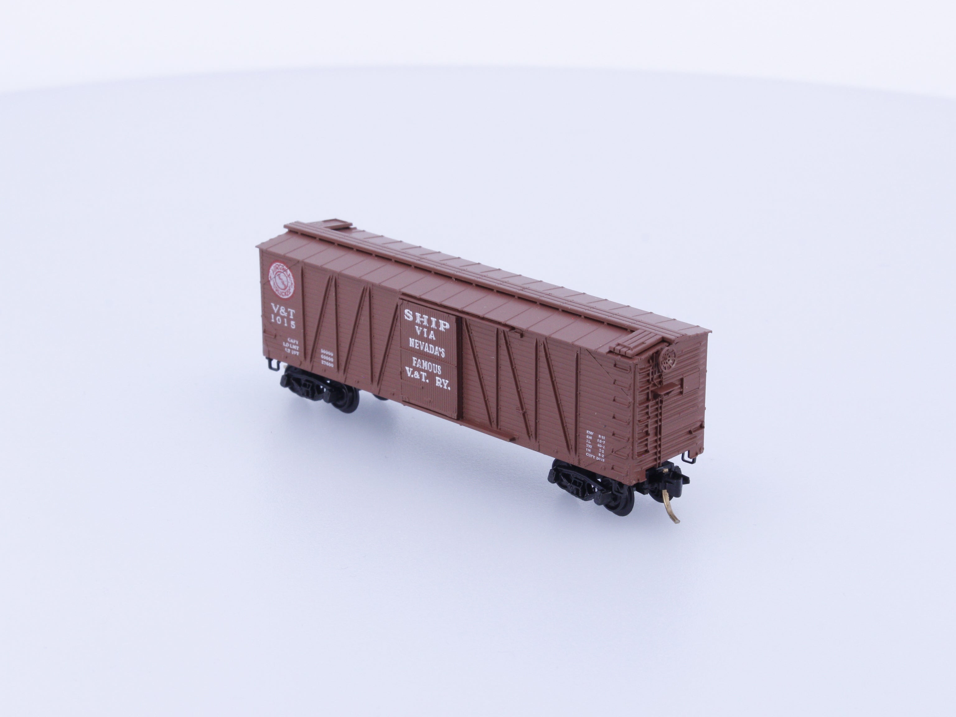 Micro Trains 28010 N Boxcar, 40', Wood Sheathed, Outside Braced Virginia & Truckee V&T 1015