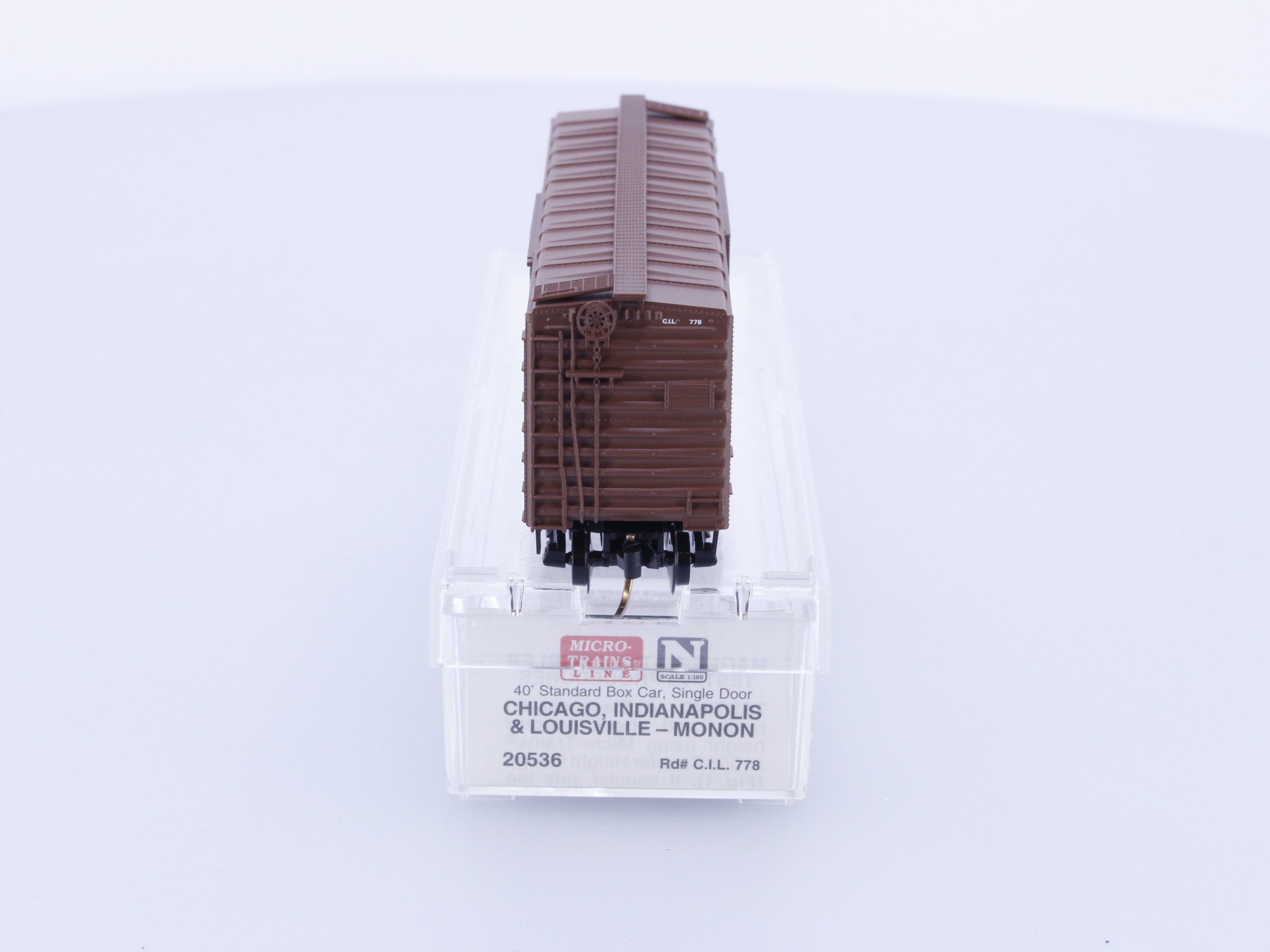 Micro Trains 20536 N 40' Standard Box Car Single Door MONON 778