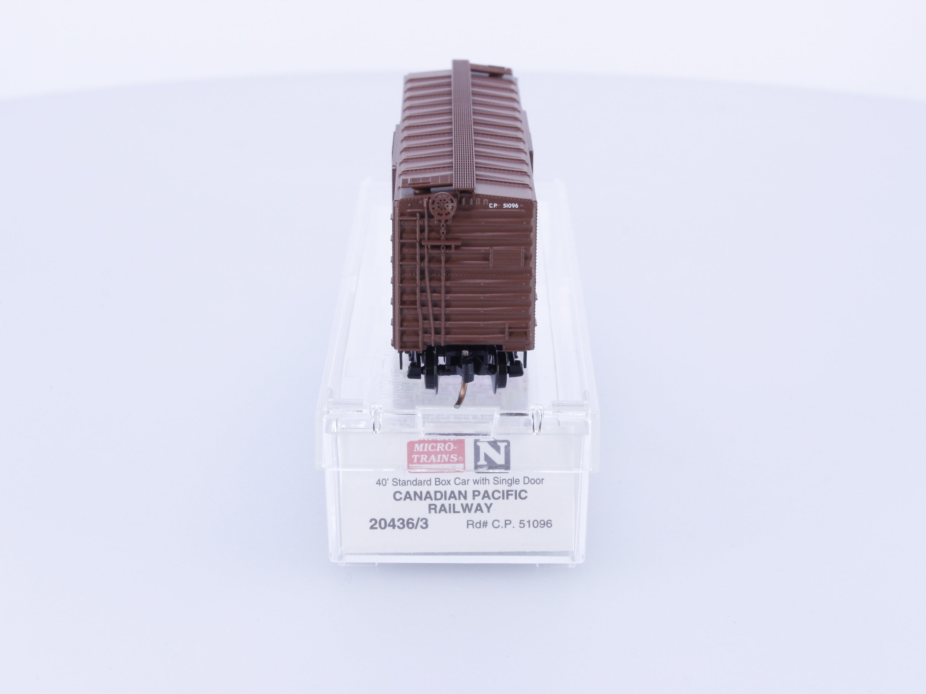 Micro Trains 20436/3 N 40' Standard Box Car Single Door Canadian Pacific (CP) 51096