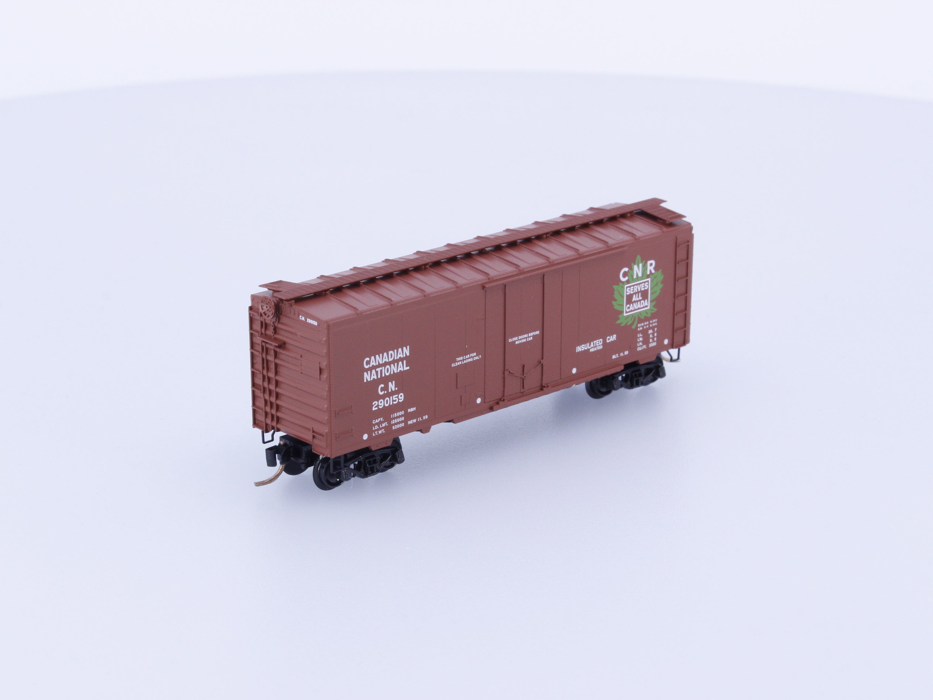 Micro Trains 21120 N 40' Standard Box Car Single Door Canadian National (CN) 290159