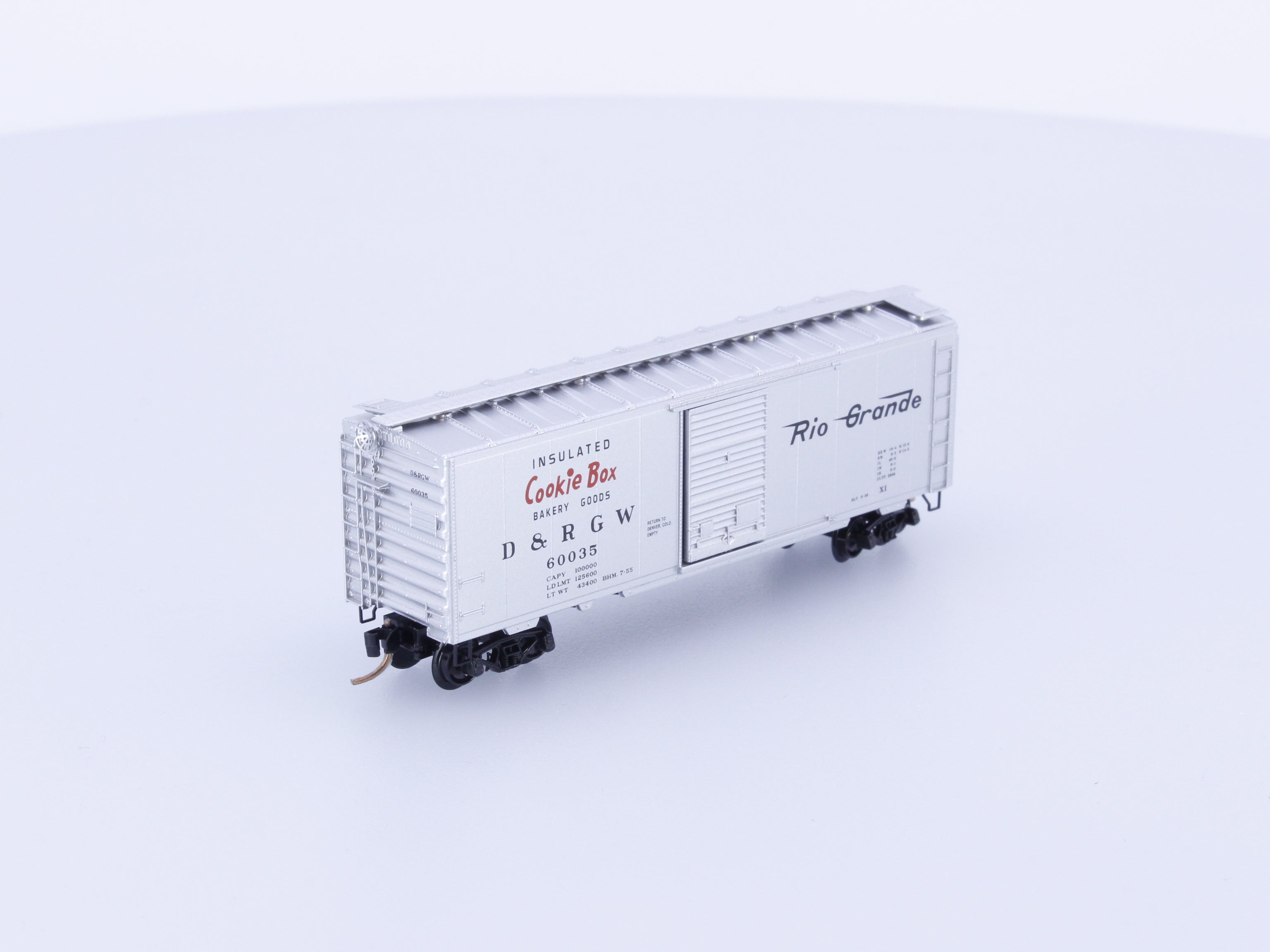 Micro Trains 20110 N 40' Standard Box Car Single Door Denver and Rio Grande Western (DRGW) 60035