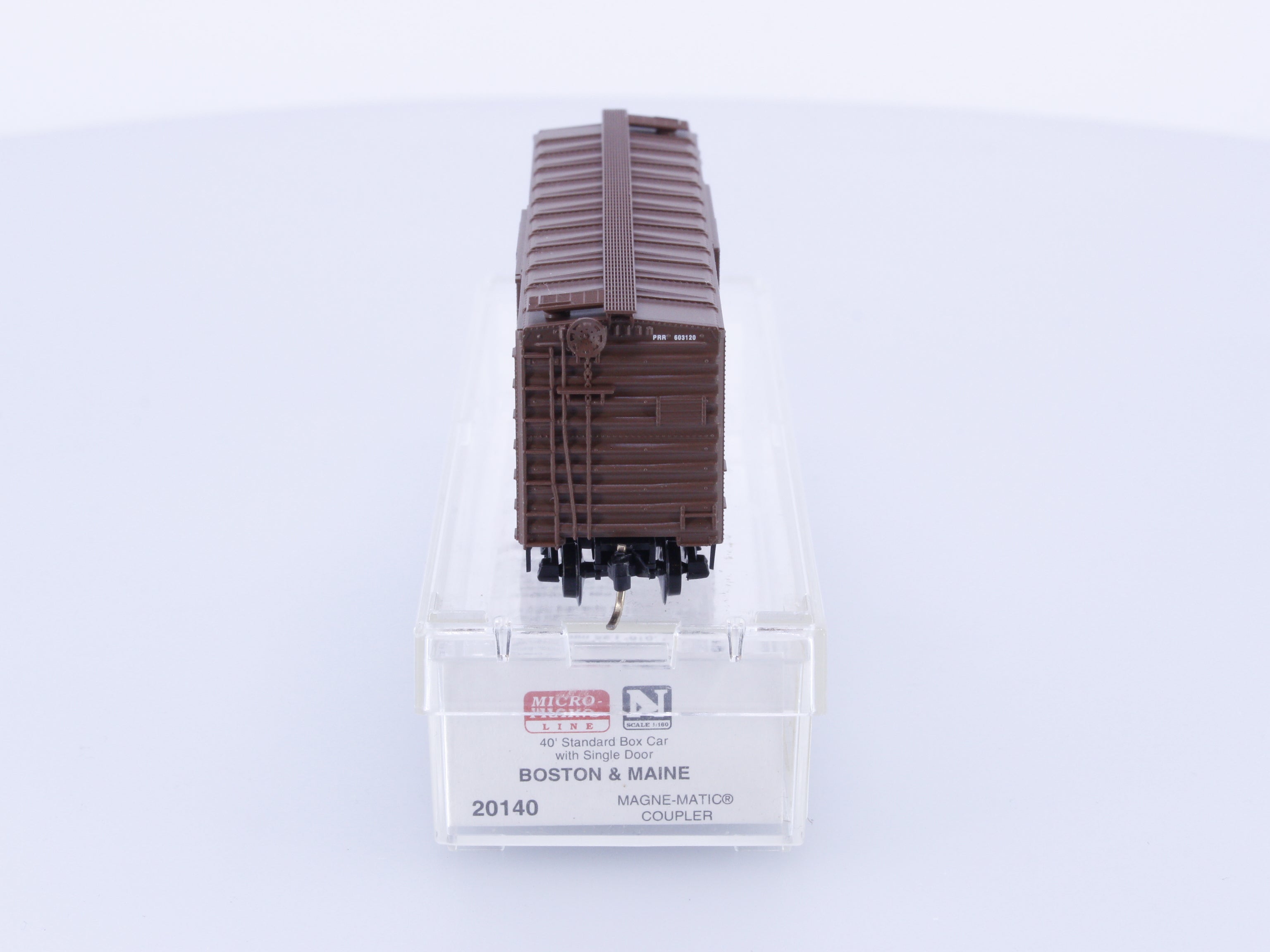 Micro Trains 20140 N 40' Standard Box Car Single Door Boston and Maine (BM) 603120