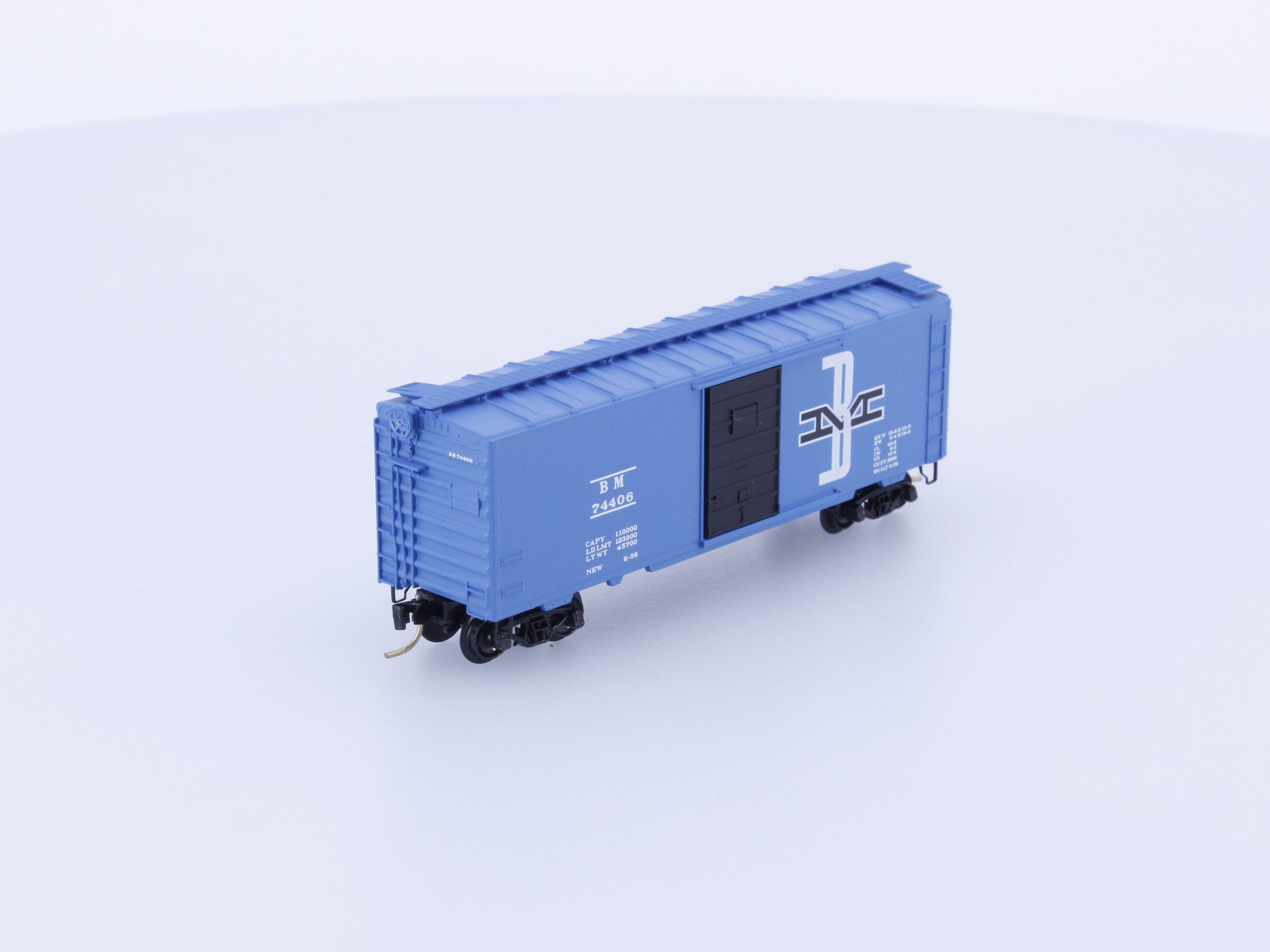 Micro Trains 20140 N 40' Standard Box Car Single Door Boston and Maine (BM) 74406 (#2)