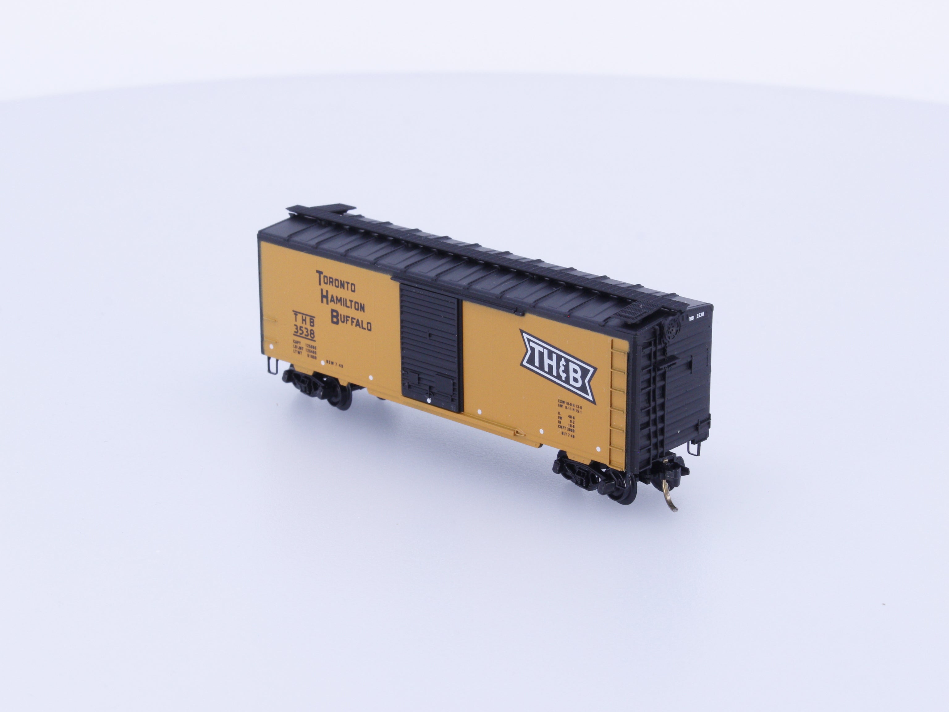 Micro Trains 20036 N 40' Standard Box Car Single Door Toronto Hamilton and Buffalo (THB) 3538 (#2)
