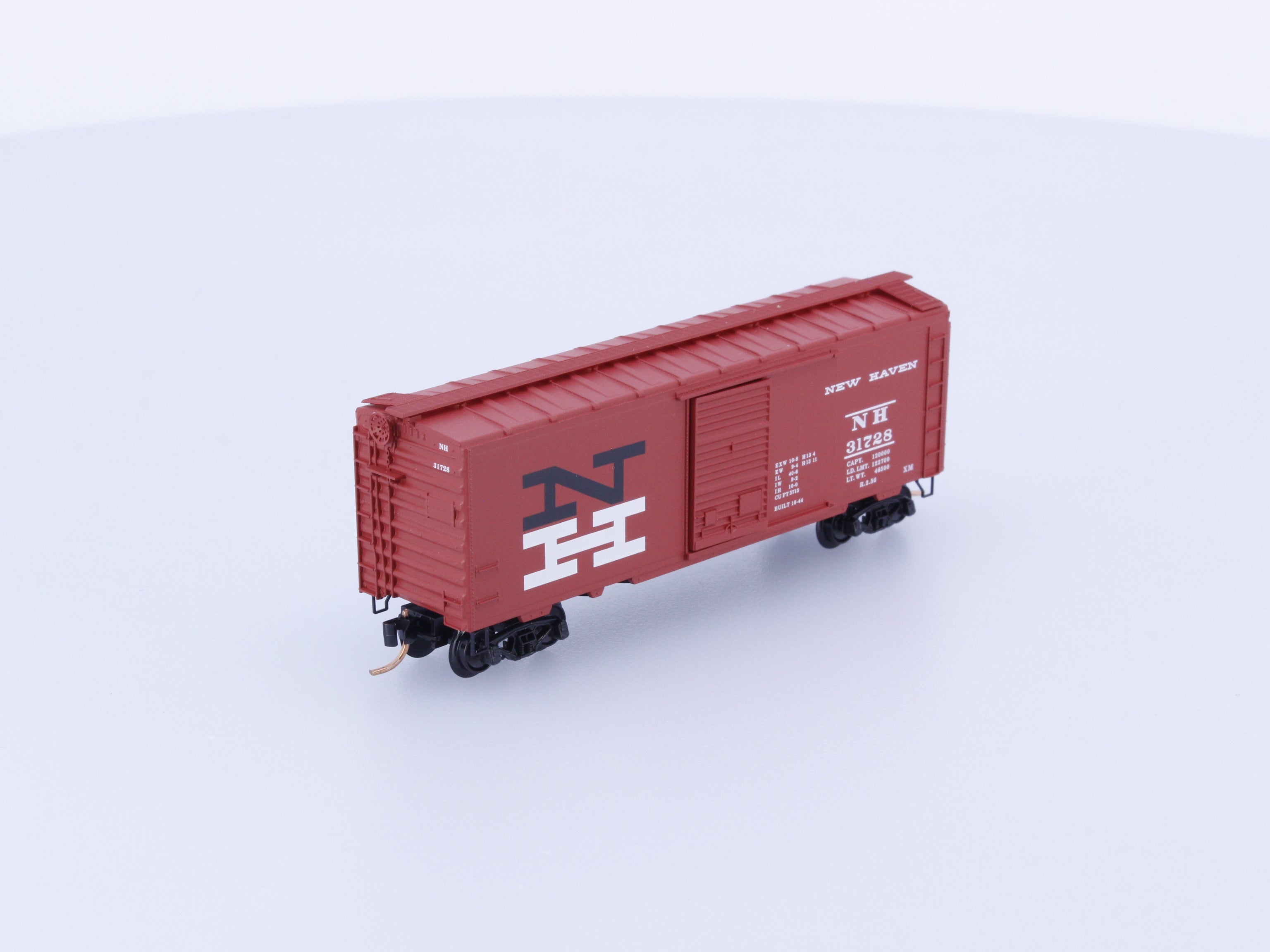 Micro Trains 20830 N 40' Standard Box Car Single Door New York New Haven and Hartford Railroad (NH) 31728