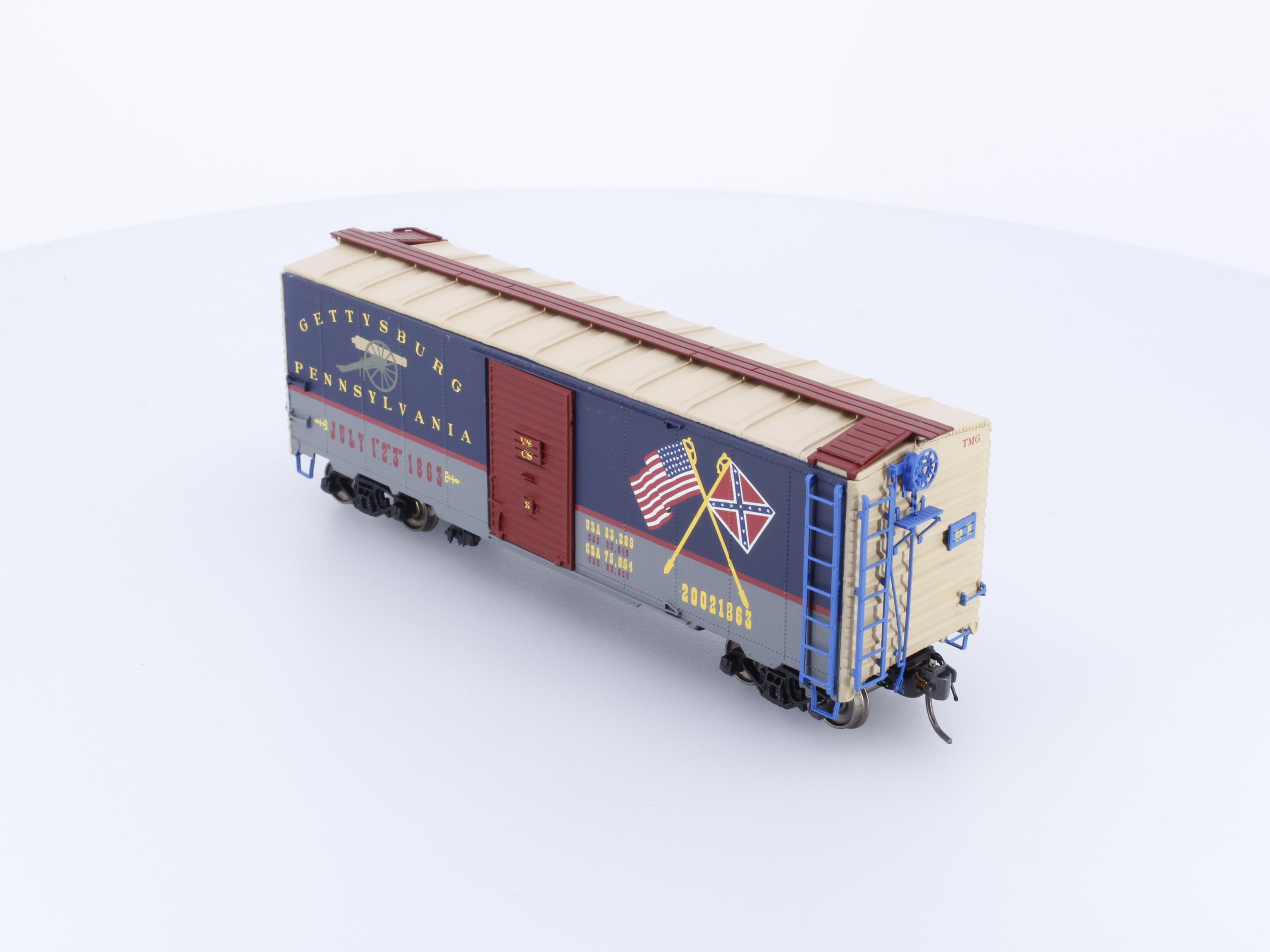 InterMountain ADAMS1937 HO Adams County Production 403 of 600 AAR 40' Boxcar Gettysburg 20021863