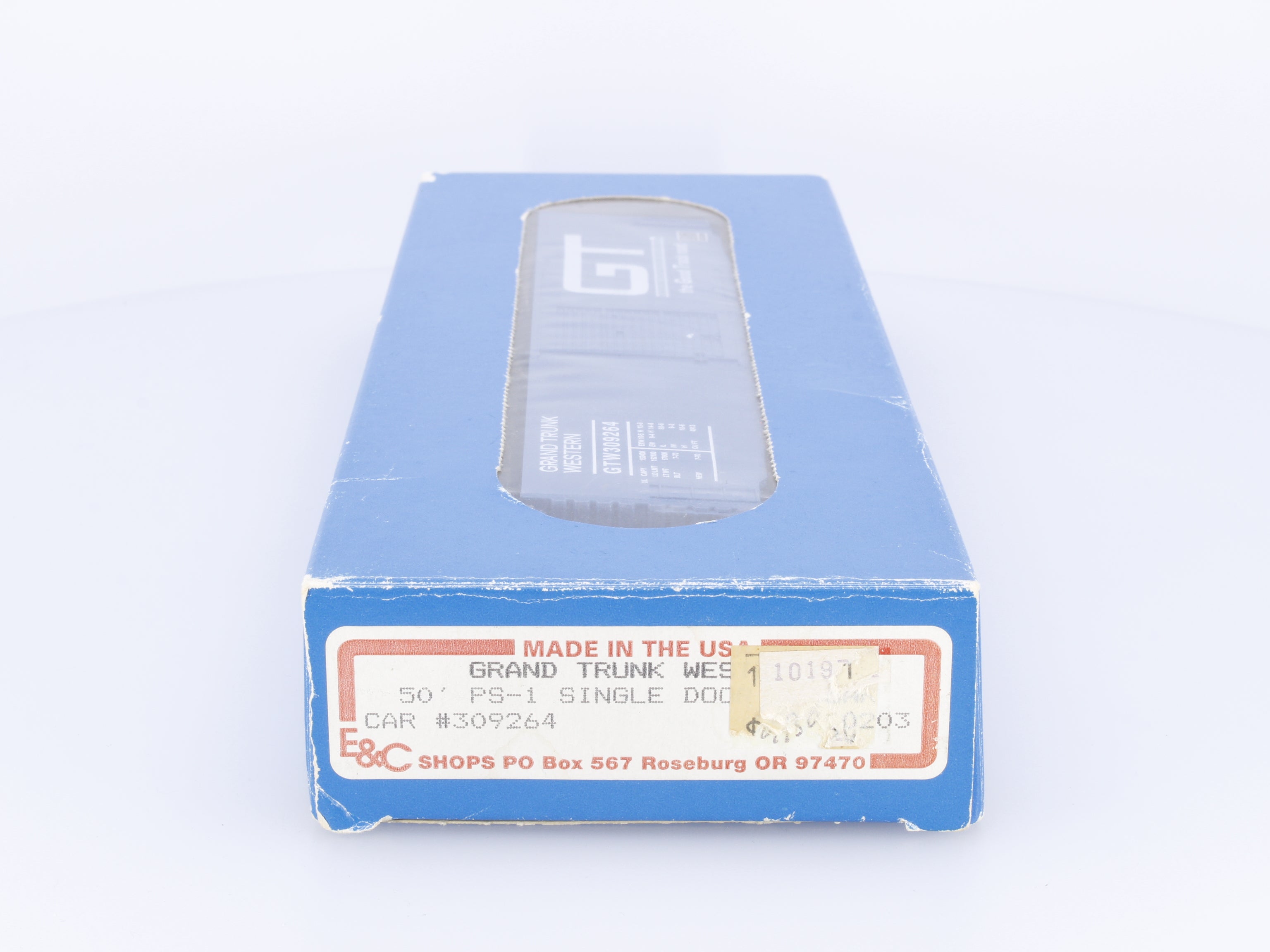 E&C Shops 0203 HO 50' PS-1 Single Door Box Car Grand Trunk Western (GTW) 309264