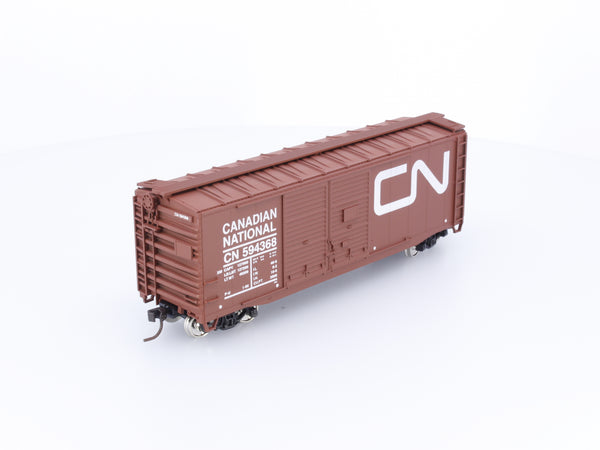Accurail 93615 HO Steel AAR 40' Double Door Boxcar Canadian National (CN) 594368