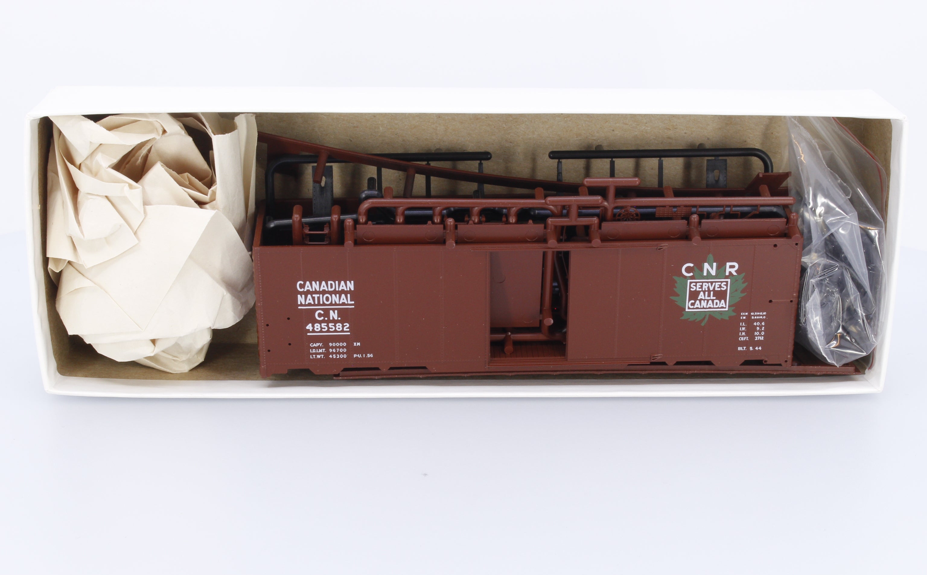 Innovative Model Works HOBCN582 HO 1937 AAR Box Car Kit Canadian National (CN) 485582