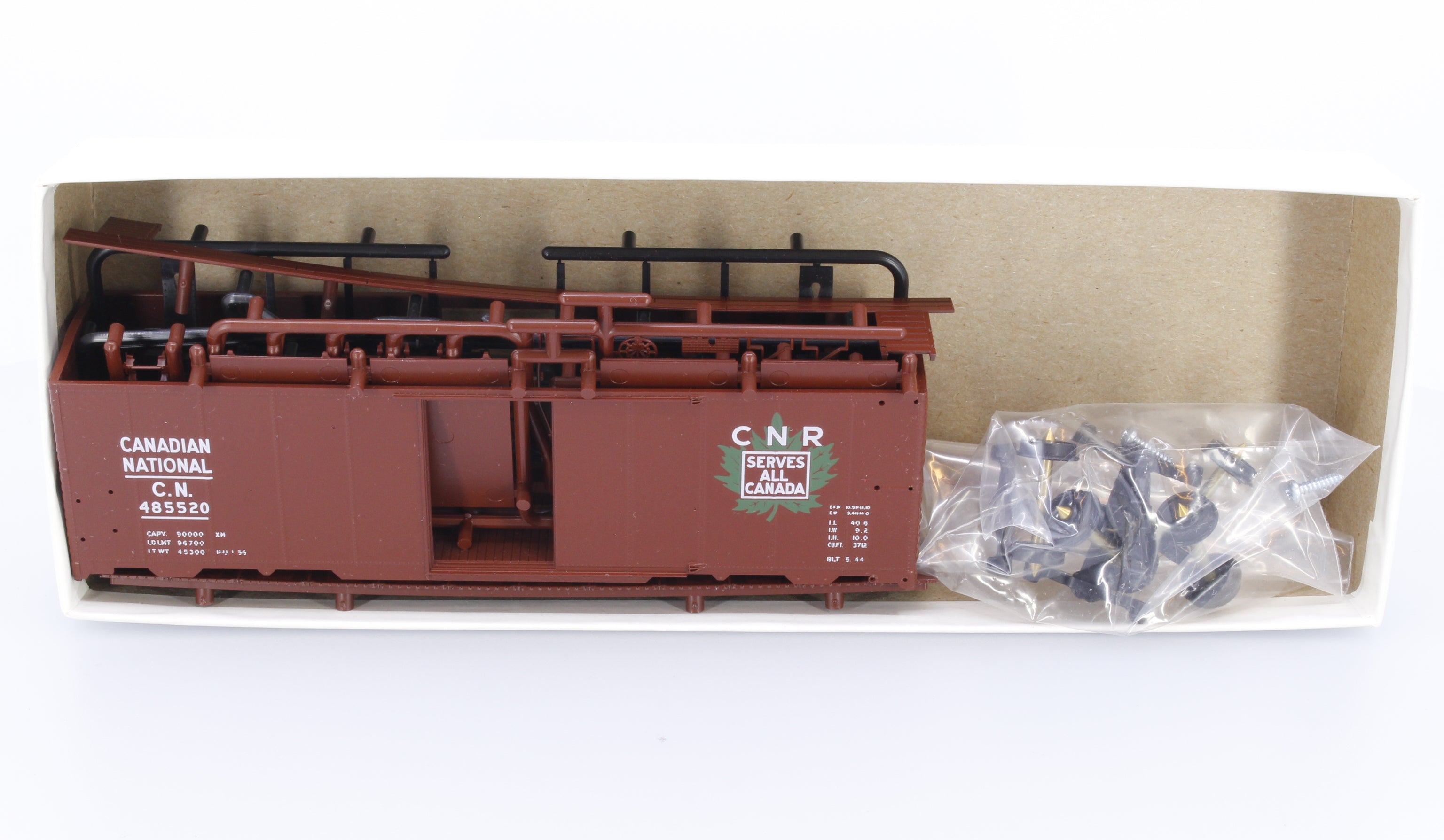 Innovative Model Works HOBCN520 HO 1937 AAR Box Car Kit Canadian National (CN) 485520