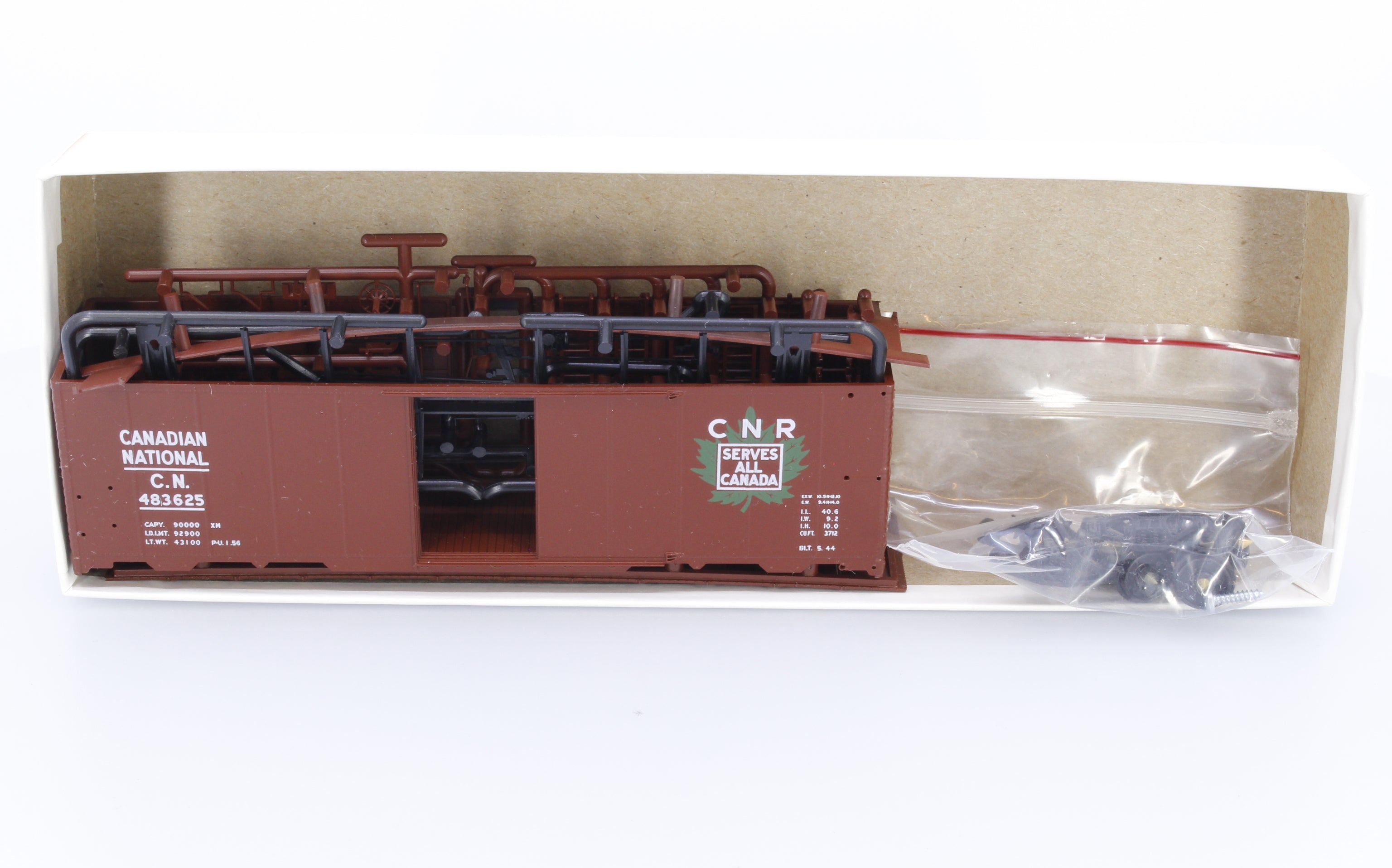 Innovative Model Works HOBCN625 HO 1937 AAR Box Car Kit Canadian National (CN) 483625