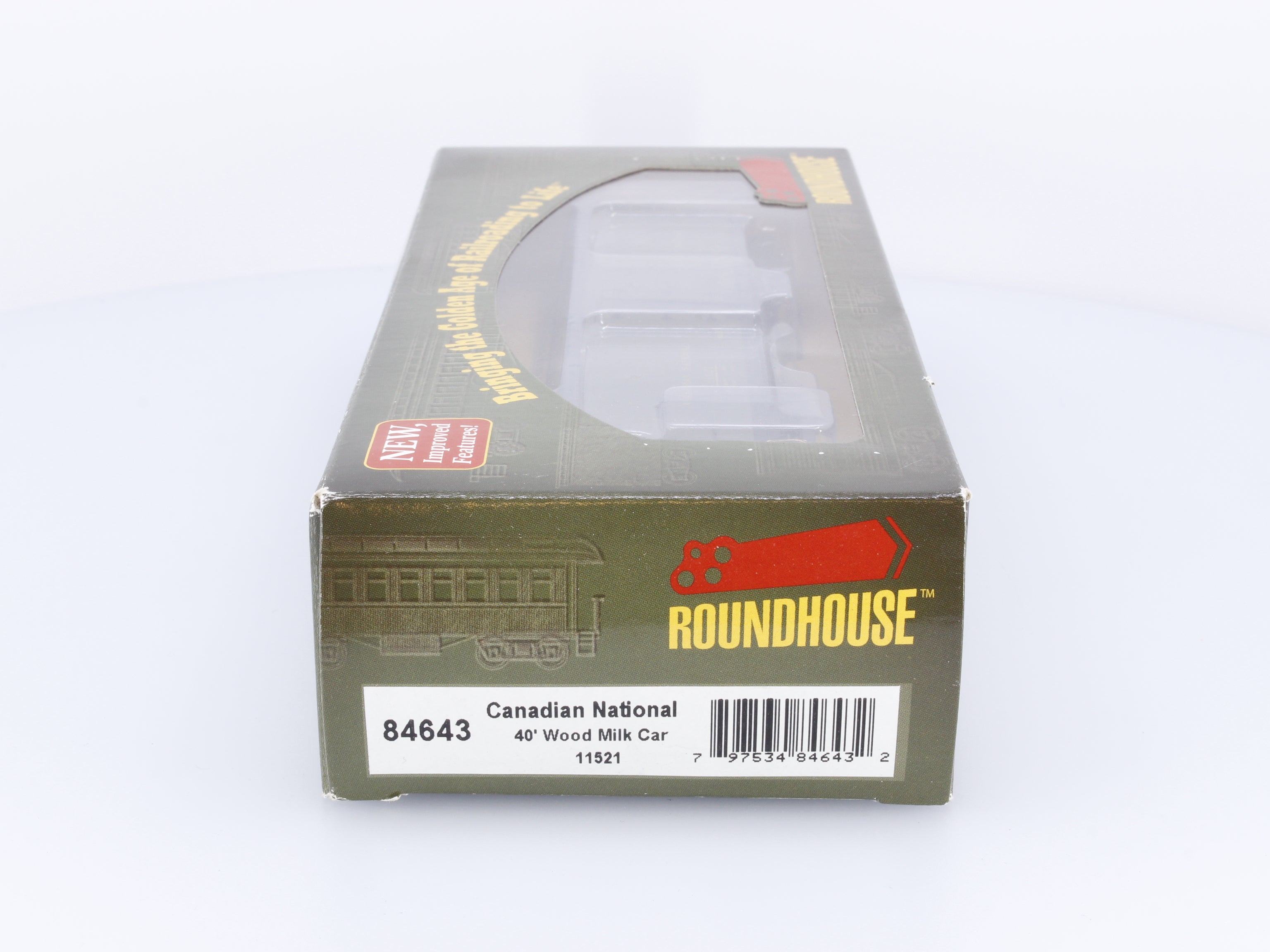 Roundhouse 84643 HO 40' Wood Milk Car Canadian National (CN) 11521 (#2)