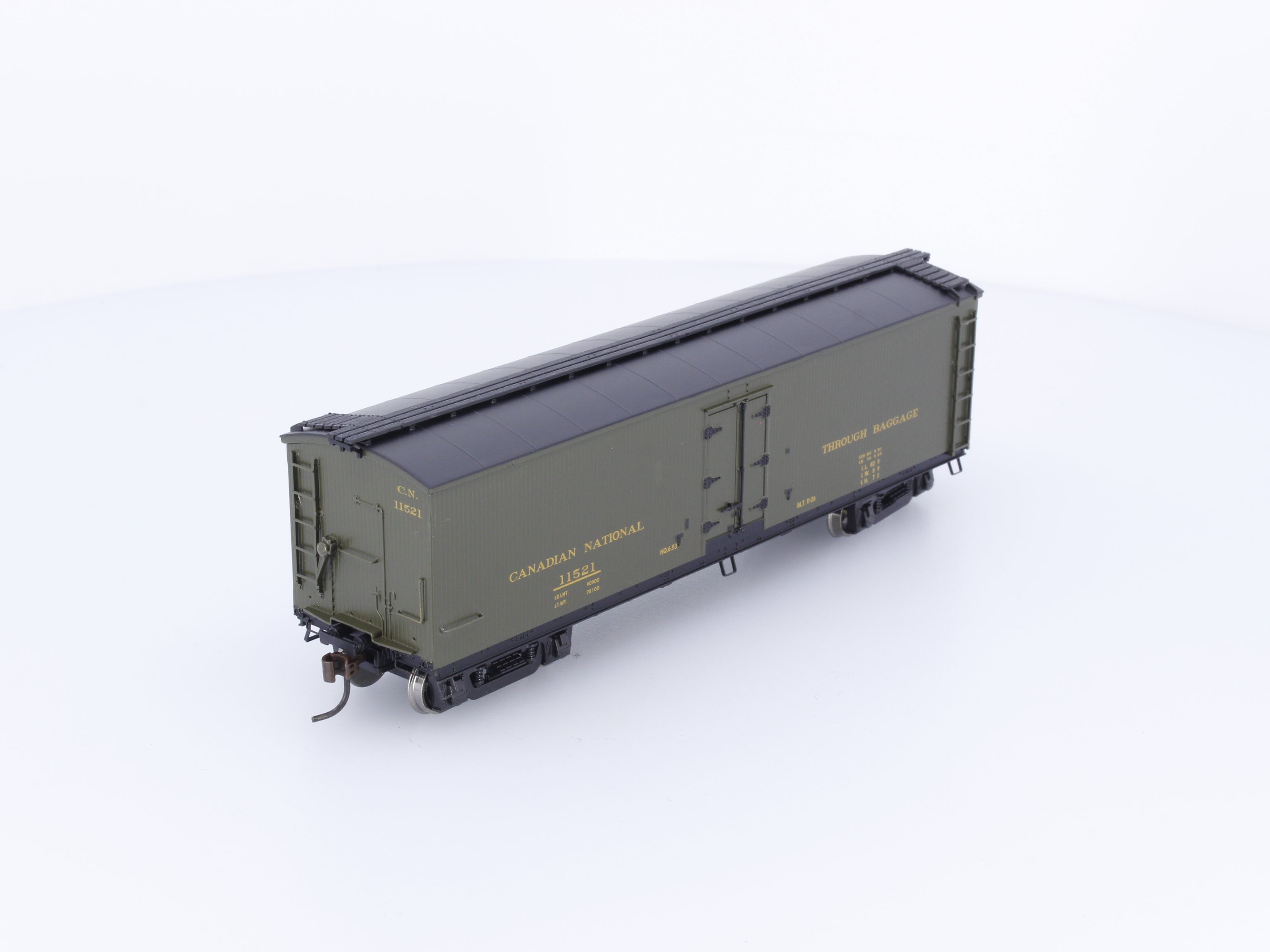 Roundhouse 84643 HO 40' Wood Milk Car Canadian National (CN) 11521 (#1)