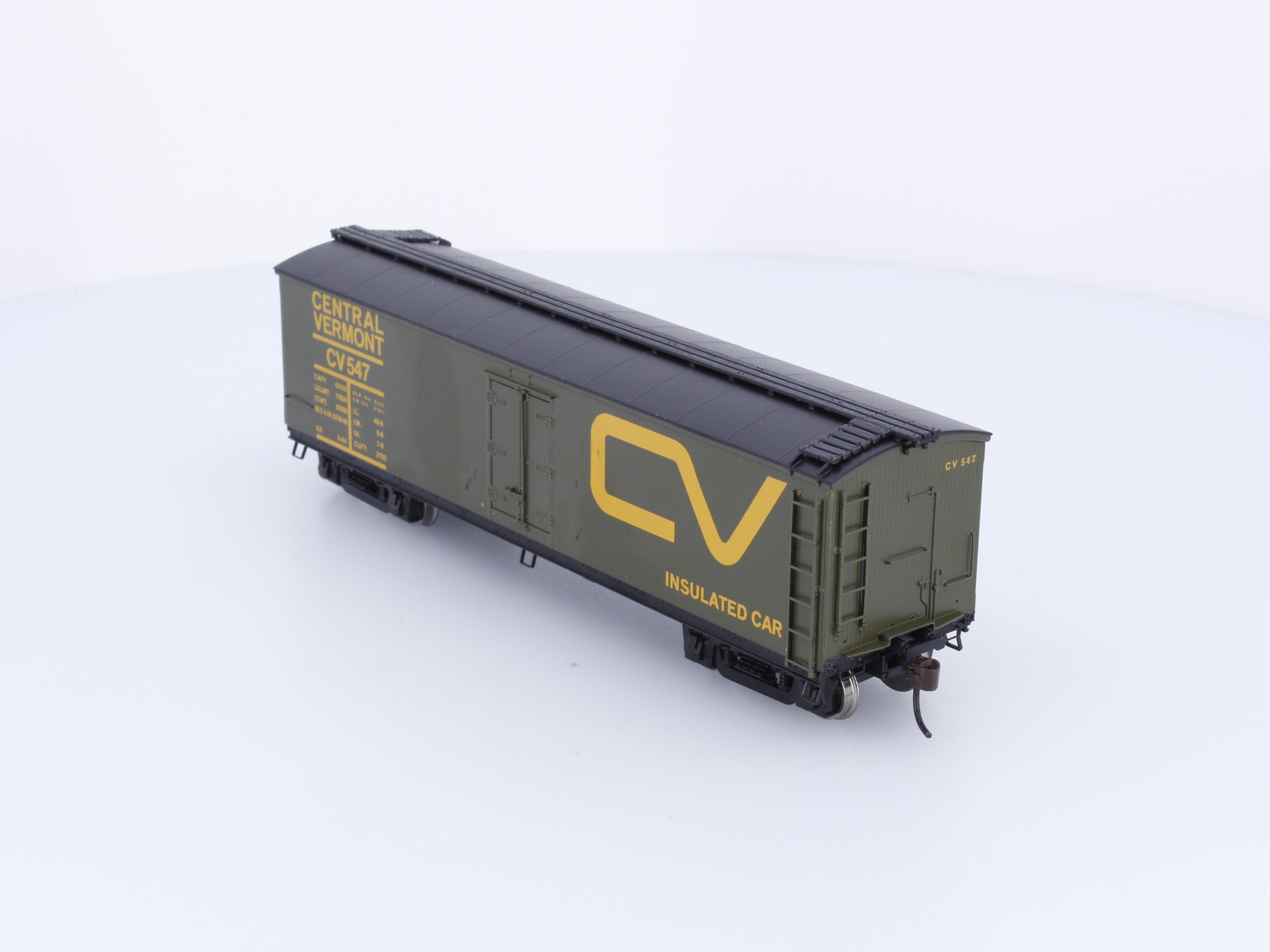 Roundhouse 84645 HO 40' Wood Milk Car Vermont Railway (VTR) 547