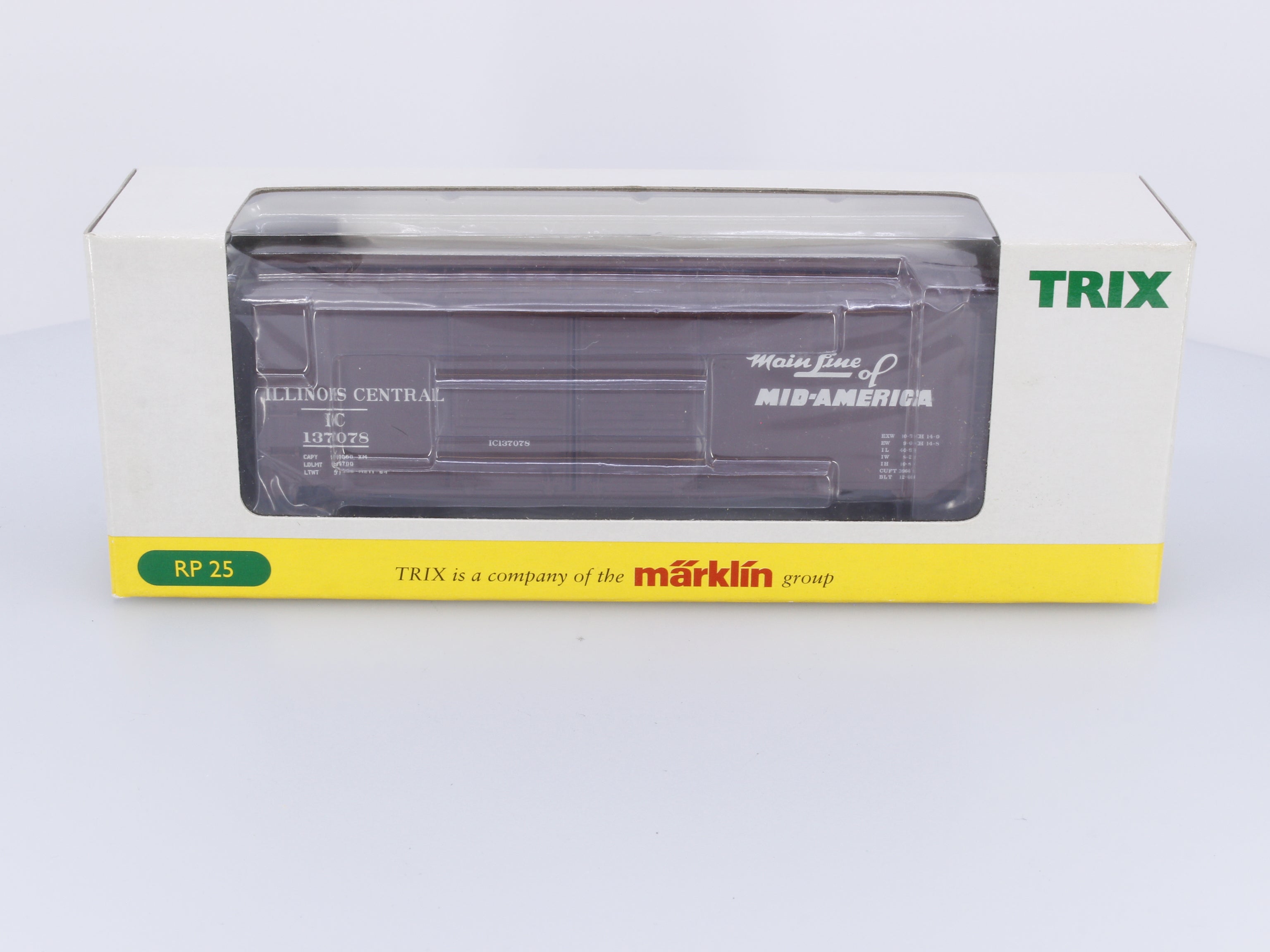 Trix 249026 HO 40' Box Car Illinois Central (IC) 137078